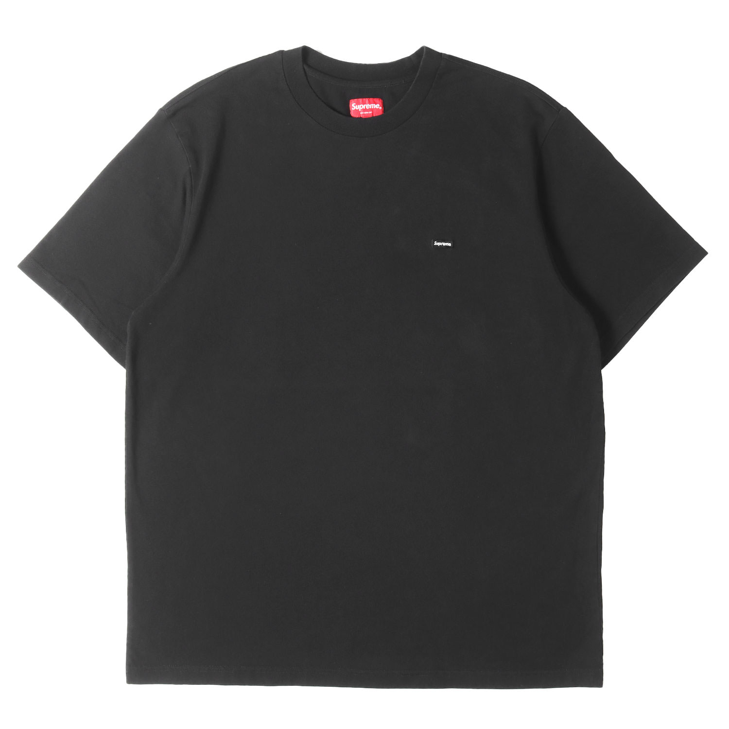 Supreme シュプリーム ティーシャツ 黒いこと 黒 大きさ:L | スモールBOXロゴタイプ 労働者の一団のど首 ティーシャツ Small Box Tee | 半袖 遊撃手 二分の一 衣袂 カットソー【メンズ】【中古】【K4840】