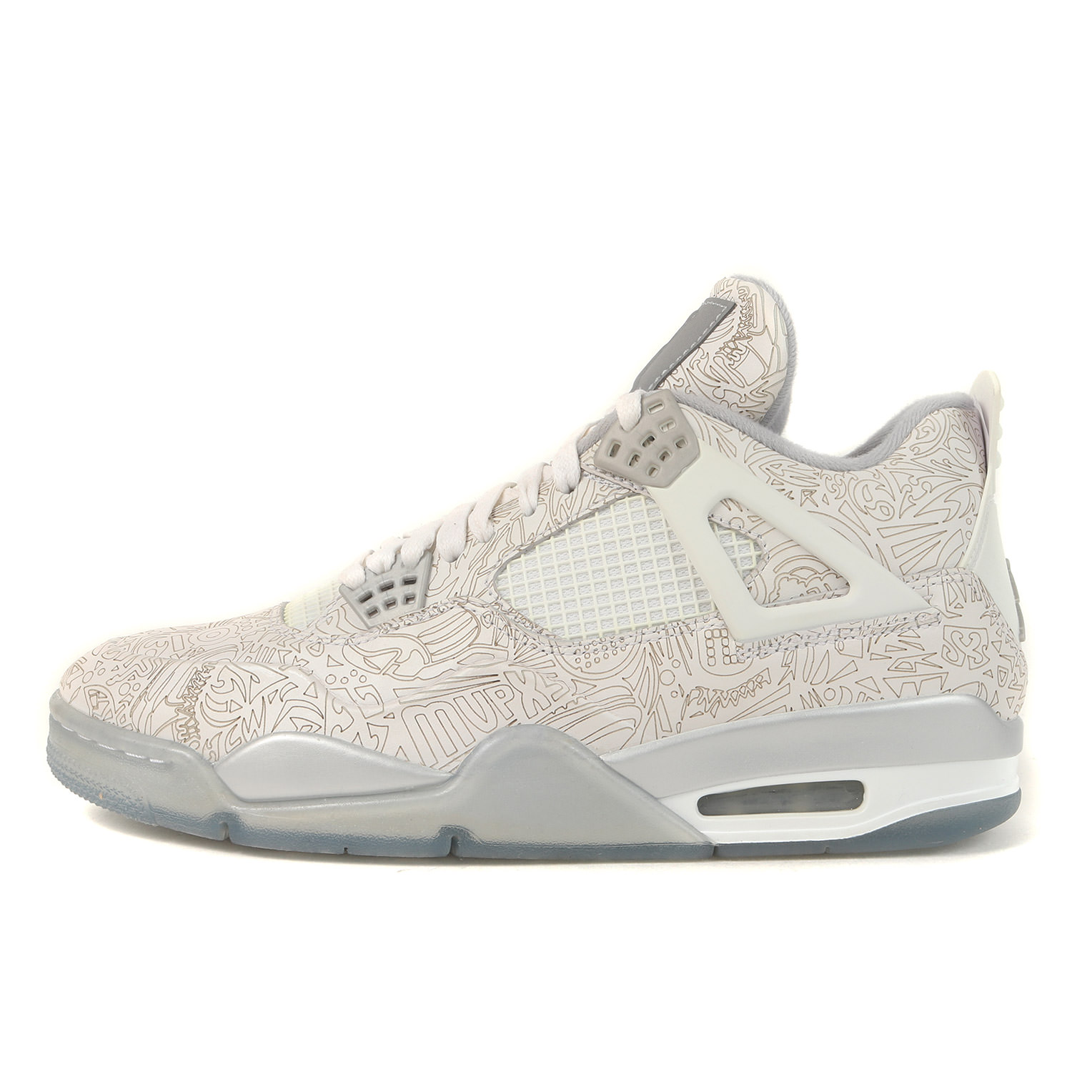 NIKE ナイキ 大いさ:US10(28糎) | AIR JORDAN 4 RETRO LASER (705333-105) 白いこと×クローム | シューズ 靴 スニーカー【メンズ】【K4840】