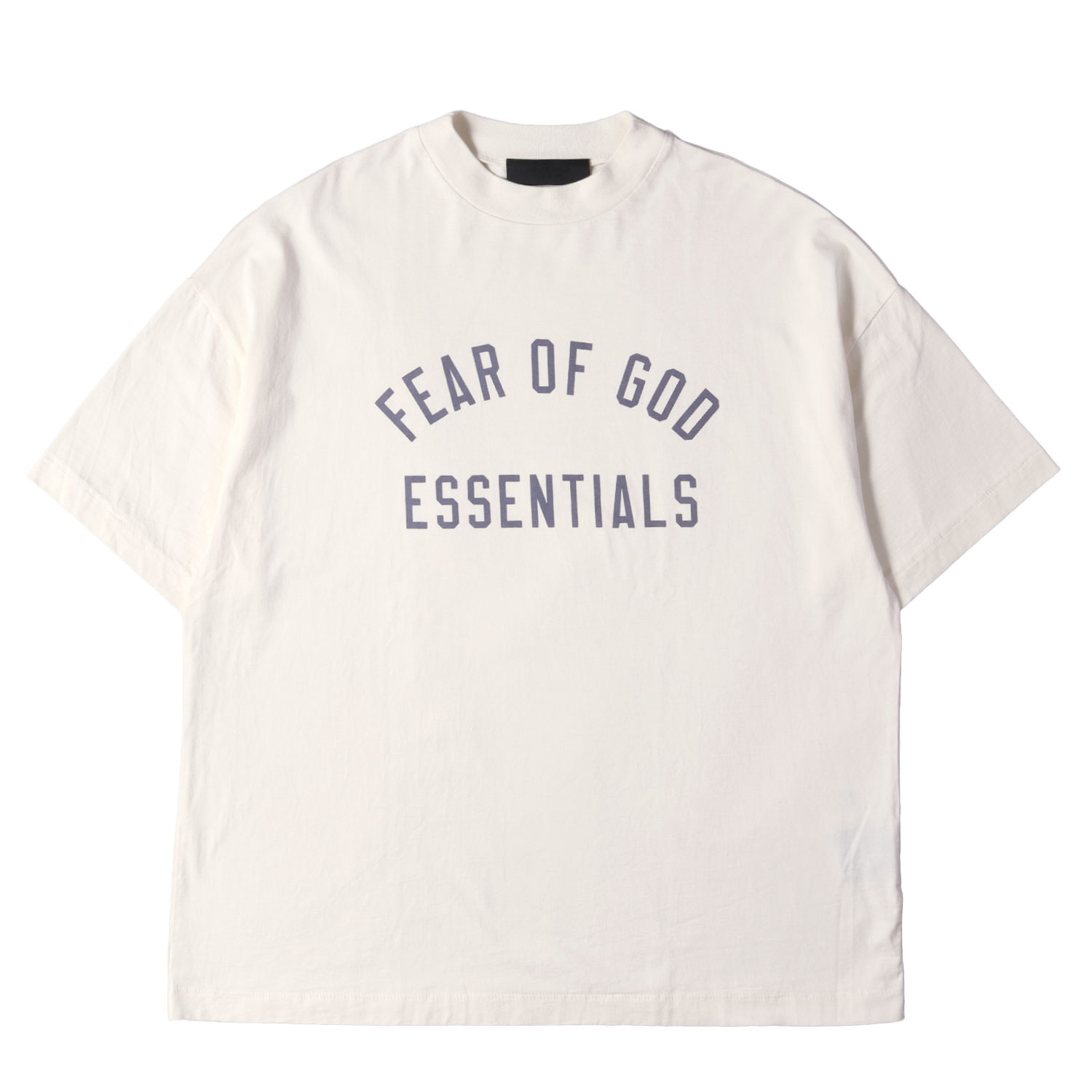 FEAR OF GOD フィアオブゴッド ティーシャツ ベージュ系(Shell) 大きさ:S | 24AW FOG ESSENTIALS 大層らしい大きさ ティーシャツ Jersey Crewneck Tee | 半袖 遊撃手 二分の一 衣袂 カットソー【メンズ】【中古】【美品】【K4840】