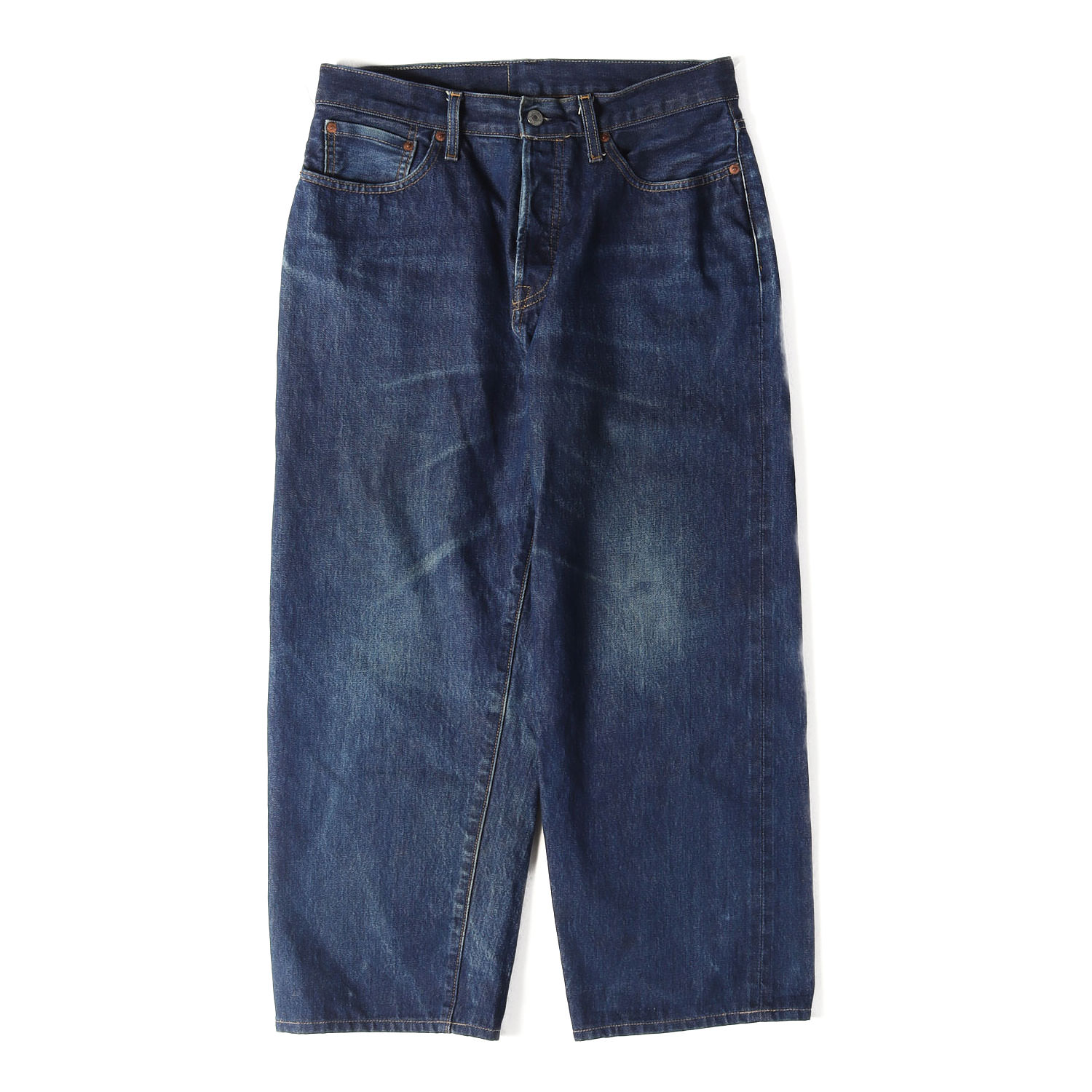 Levi\u0027s リーヴァイズジーンズ ズボン下 インディゴ 大きさ:W30 L32 | 22SS BEAMS 別注 百貨店広広とした ジーンズ ズボン下 SUPER WIDE JEAN | 共同研究 ジーパン デニム ズボン ボトムス【メンズ】【中古】【K4840】