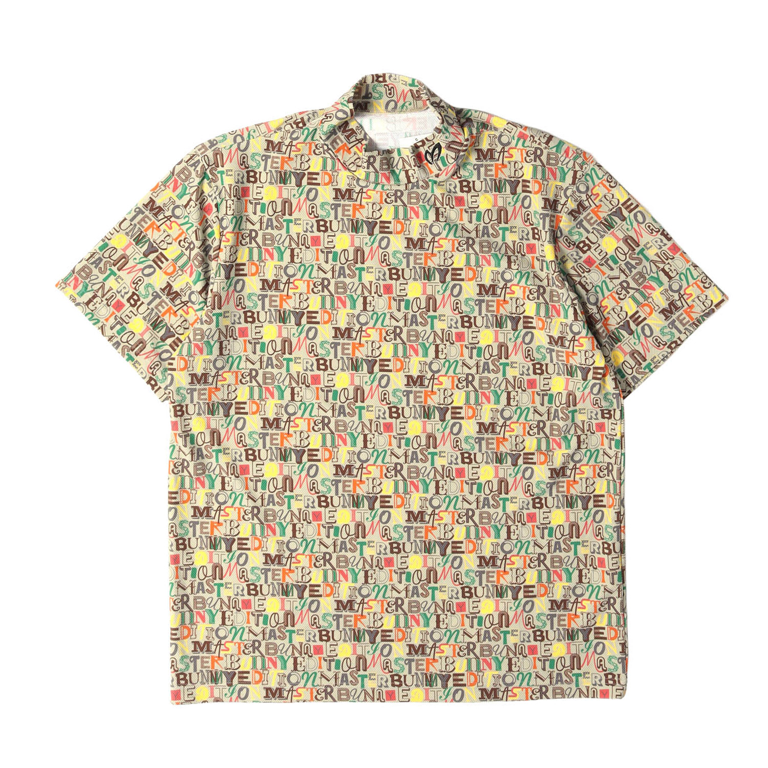 MASTER BUNNY EDITION マスターバニーエディション ティーシャツ マルチ色合い 大いさ:5 | 25SS グラフィック ハイネック ティーシャツ HI NECK SHIRT | 見本品 ゴルフ 半袖 遊撃手 二分の一 衣袂 カットソー【メンズ】【K4840】