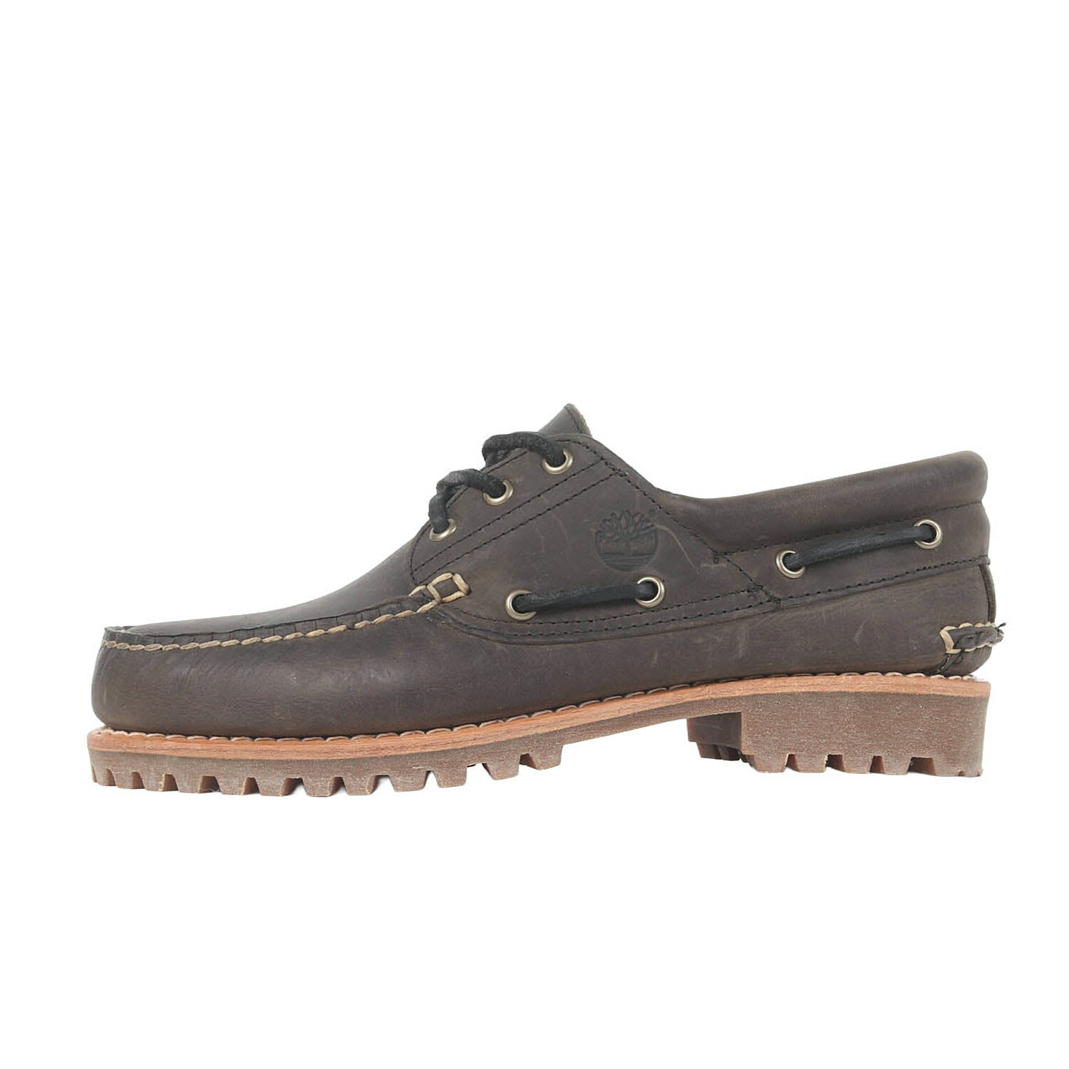 Timberland ティンバーランド サイズ:US8(26.0cm) | 23AW オーセンティック 3アイ モカシンシューズ (Authentics 3 Eye Classic Lug) | チャコールグレー | ブランド 靴【メンズ】【中古】【美品】【K4881】｜ブランド古着のBEEGLE by Boo-Bee