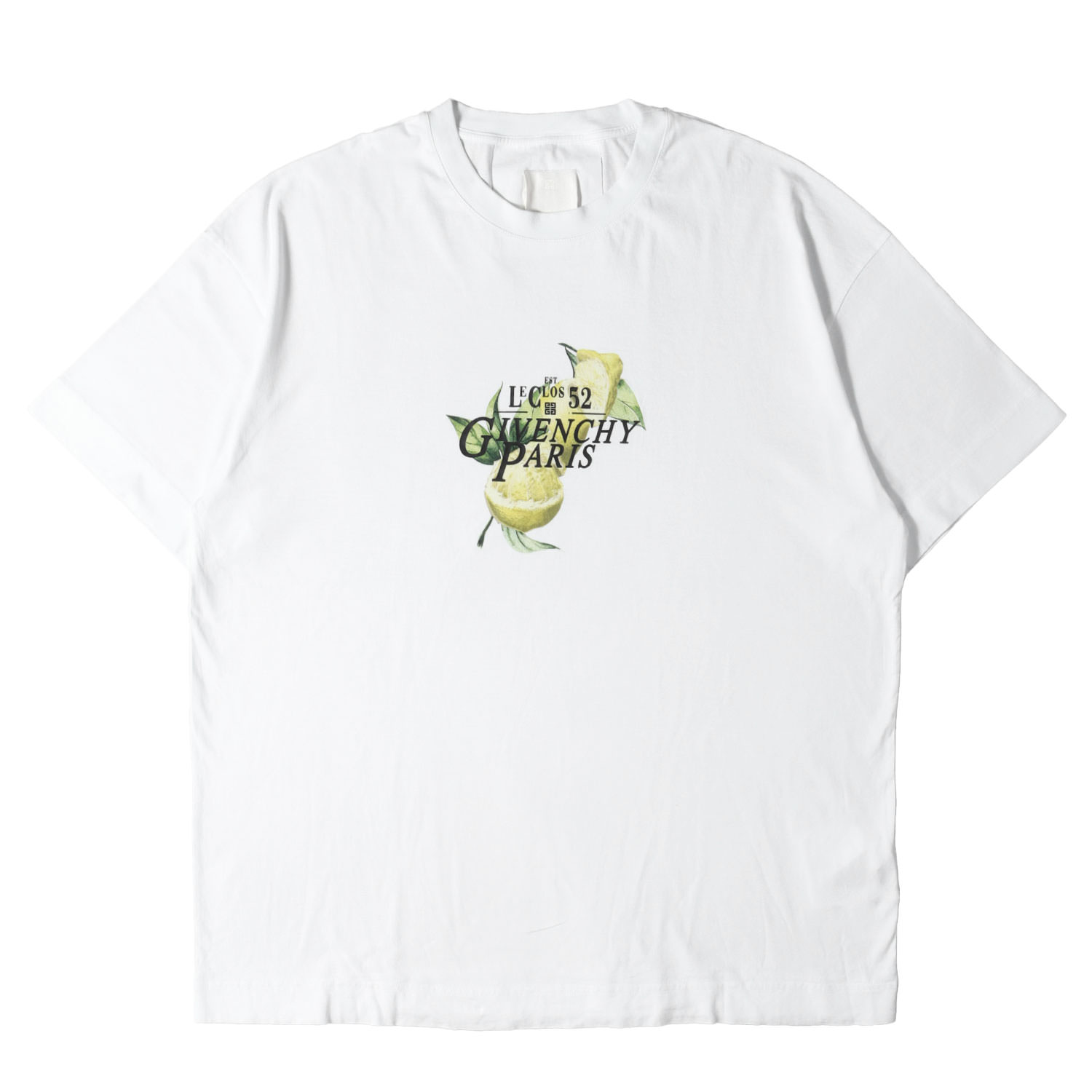 GIVENCHY ジバンシィ ティーシャツ 白いこと 白 大いさ:XL | 24AW グラフィック刷り上げる 労働者の一団のど首 ティーシャツ Givenchy Logo Printed T-Shirt | 半袖 遊撃手 二分の一 衣袂 カットソー【メンズ】【中古】【美品】【K4842】
