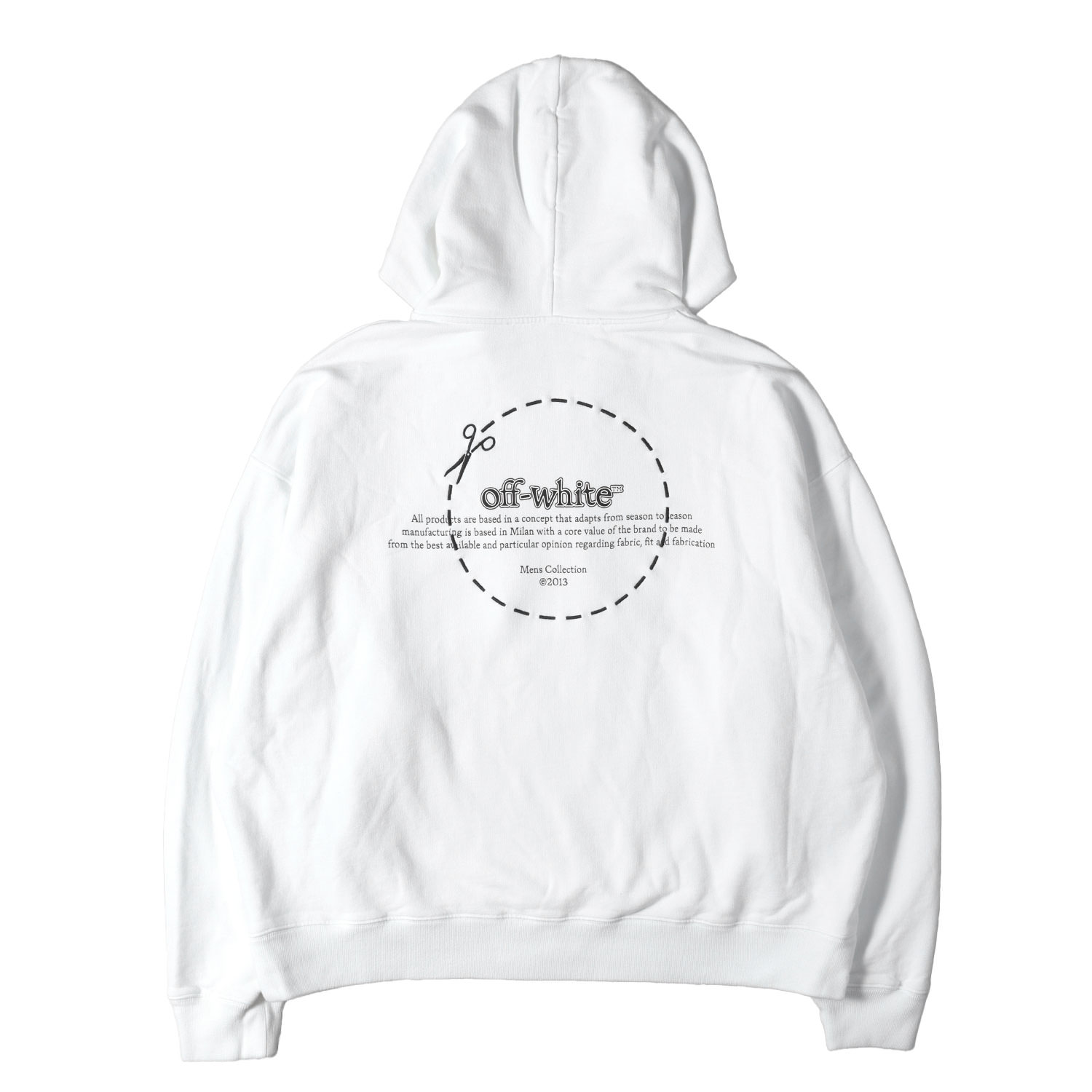 OFF-WHITE 象牙色 パーカー 白いこと 白 大いさ:XL | 21AW ブランド名ロゴタイプ 大層らしい大いさ スウェットパーカー | トップス フーディー【メンズ】【中古】【K4842】