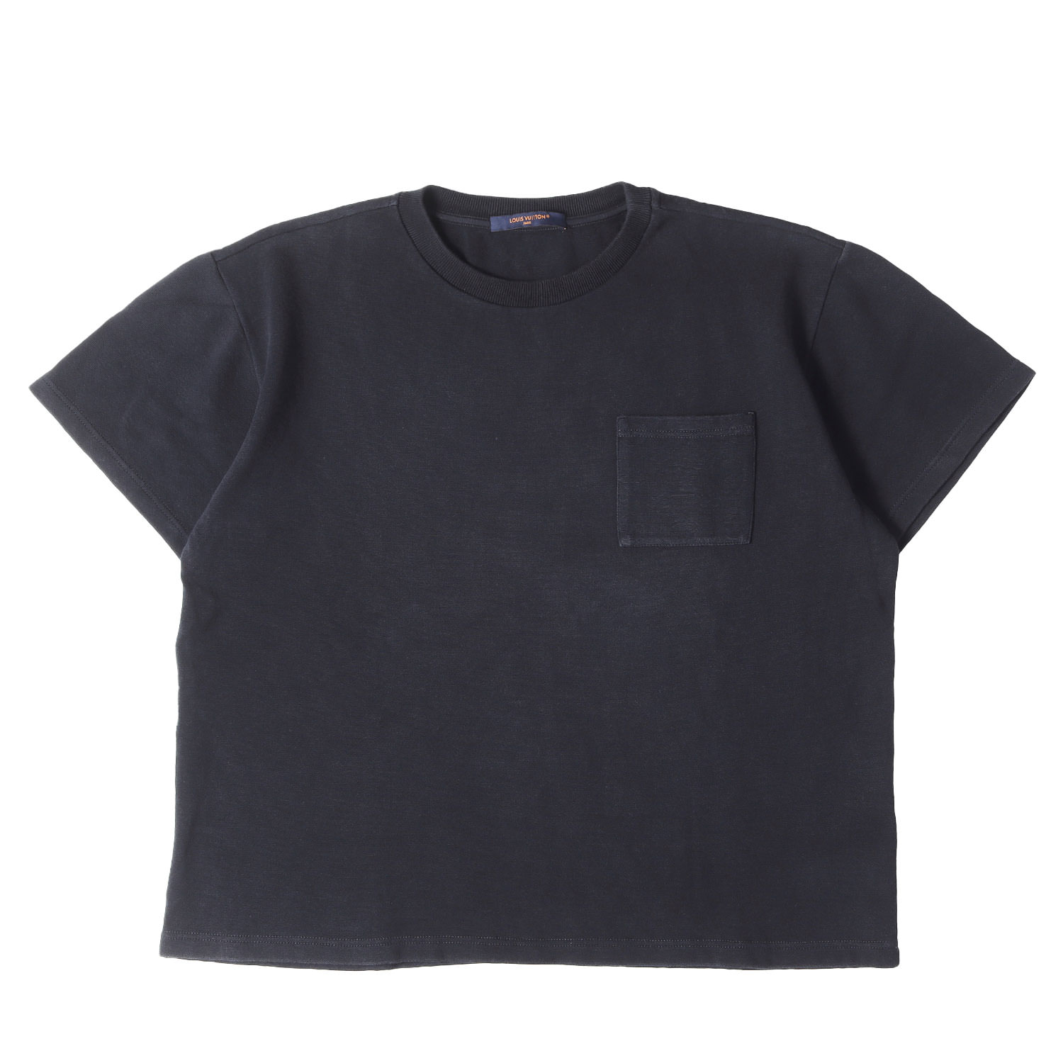 LOUIS VUITTON ルイヴィトン ティーシャツ 米国海軍 紺 大きさ:L | 24SS モノグラム 甚だしい 鹿の子 隠し ティーシャツ | トップス カットソー 半袖 イタリア共和国製【メンズ】【中古】【K4836】