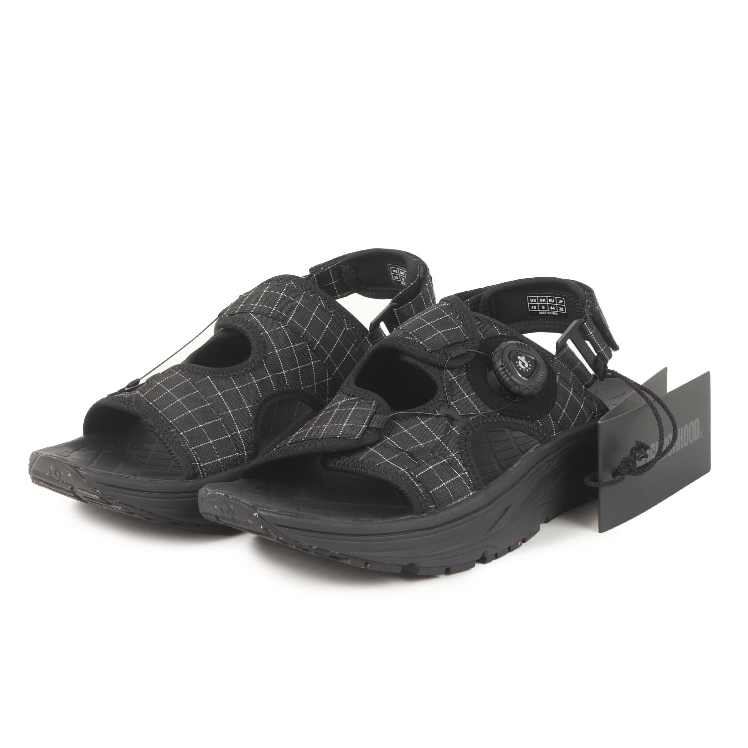 NEIGHBORHOOD ネイバーフッド サンダル 黒いこと 黒 大きさ:28.0珊 | 26SS rig footwear リフレクティブ リカバリーサンダル (REFLECTIVE SANDAL) | ブランド名 シューズ 靴 共同研究【メンズ】【K4837】