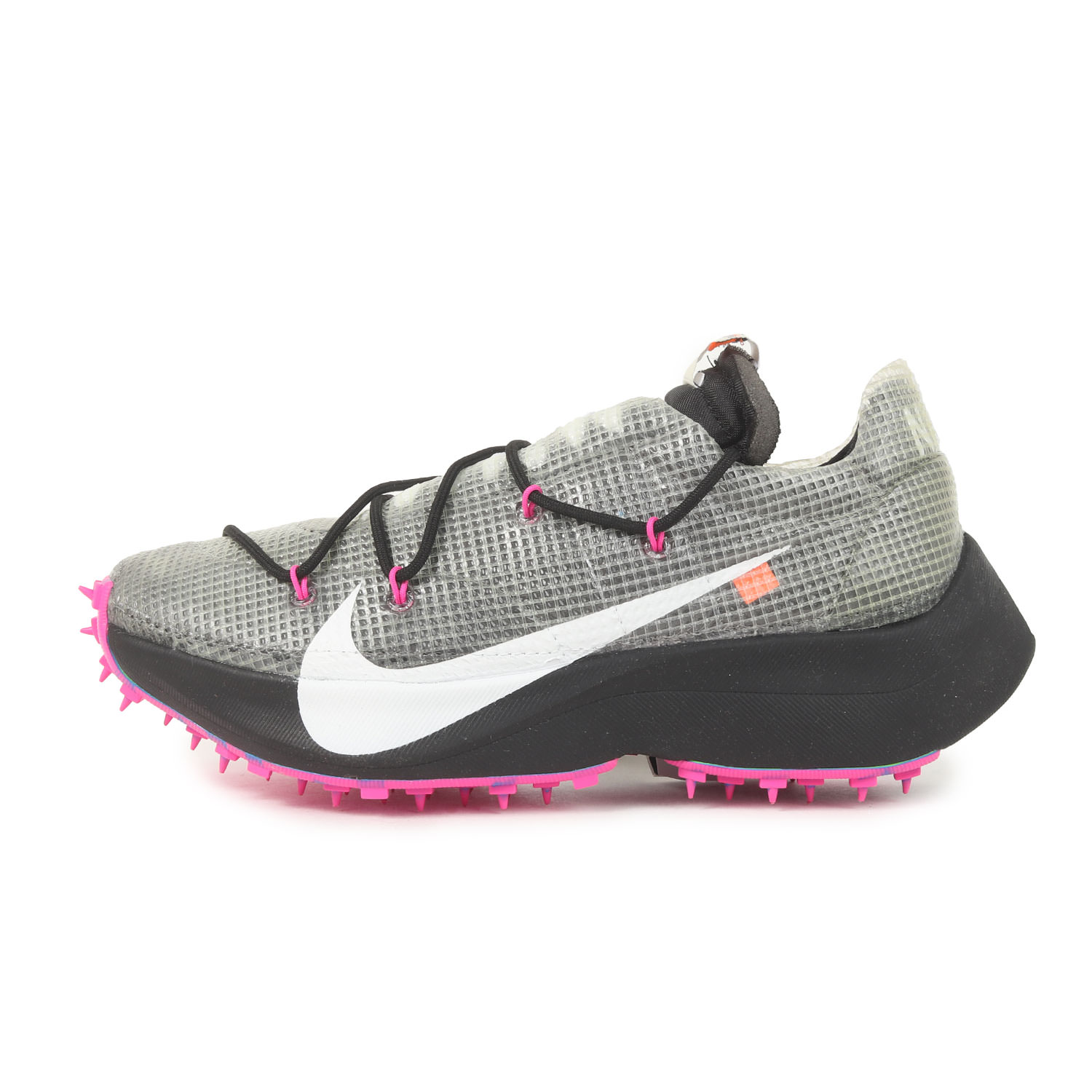 OFF-WHITE 象牙色 大きさ:WMNS US10.5(27.5糎) | ×NIKE WMNS VAPOR STREET / OW (CD8178-001) 黒いこと×白いこと 【レディース】【K4837】