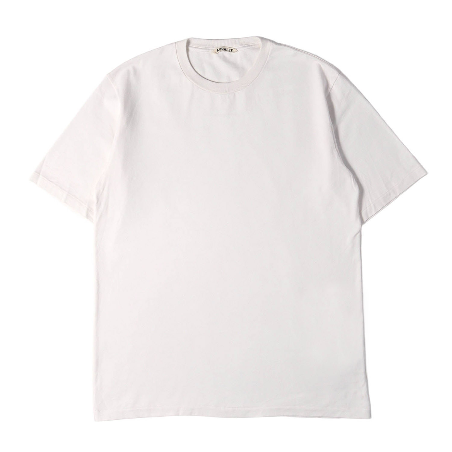 AURALEE オーラリー ティーシャツ 白いこと 白 大きさ:4 | ラスター プレーティング ティーシャツ (Luster Plaiting Tee) | トップス カットソー 半袖【メンズ】【中古】【美品】【K4838】