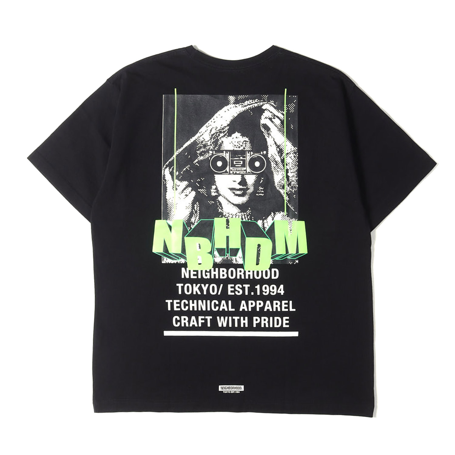 NEIGHBORHOOD ネイバーフッド ティーシャツ 黒いこと 黒 大きさ:S | 22SS グラフィック刷り上げる ティーシャツ | トップス カットソー 半袖【メンズ】【中古】【K4840】