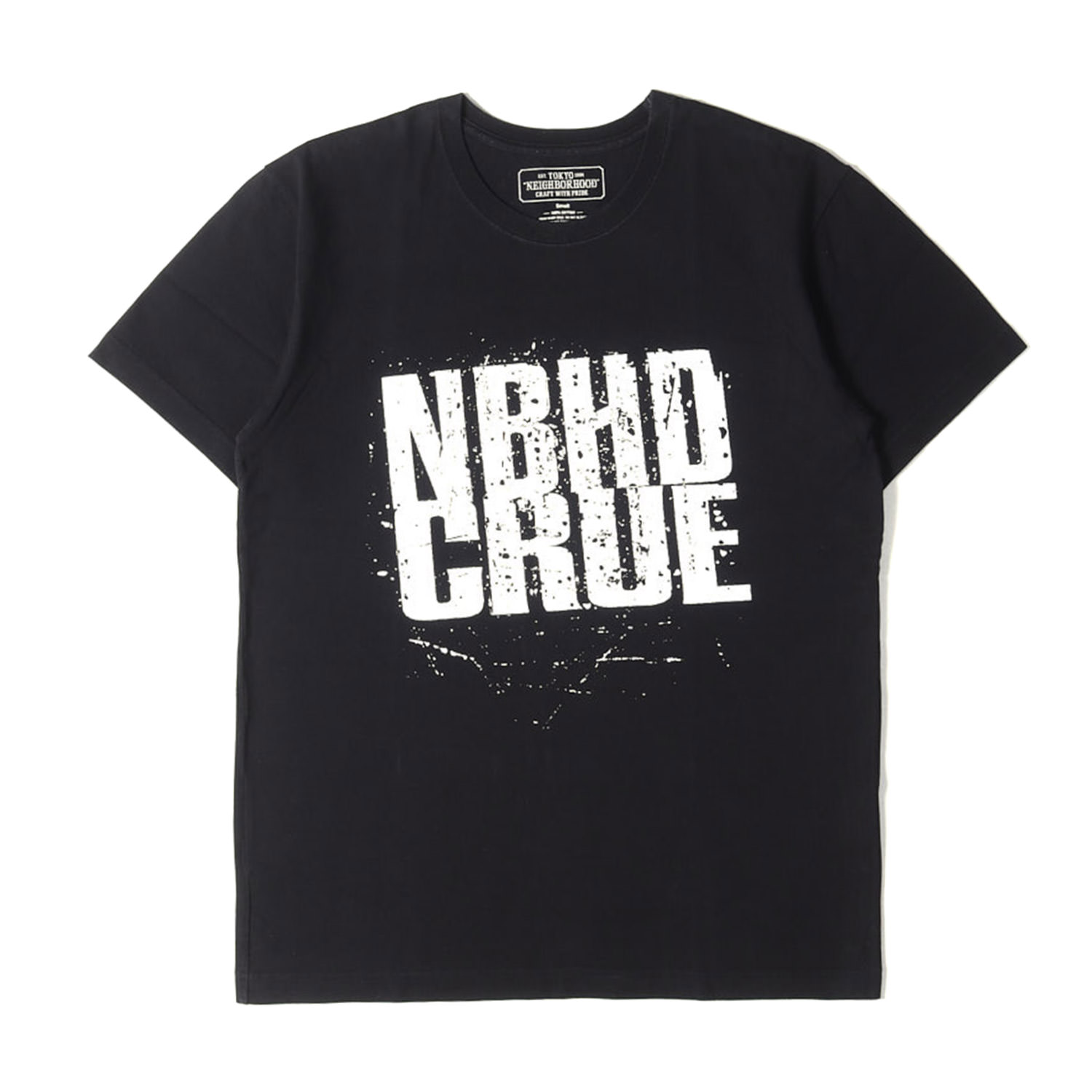 NEIGHBORHOOD ネイバーフッド ティーシャツ 黒いこと 黒 大きさ:S | NBHD CRUE グラフィック ティーシャツ | トップス カットソー 半袖【メンズ】【中古】【K4840】