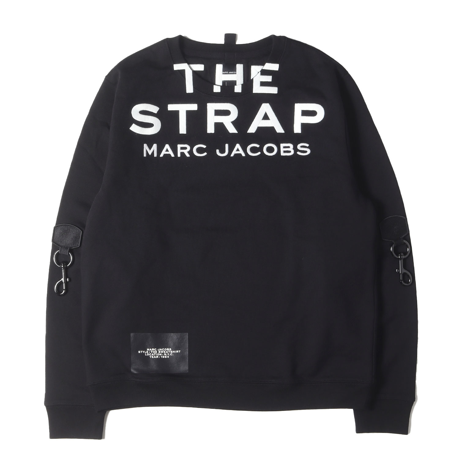 MARC JACOBS マークジェイコブス 汗水 黒いこと 大きさ:M | 22AW DOUBLET ロゴタイプ刺しゅう 労働者の一団のど首 トレーナー (SWT SNAPSHOT DTM) | トップス 調教師【メンズ】【中古】【美品】【K4840】