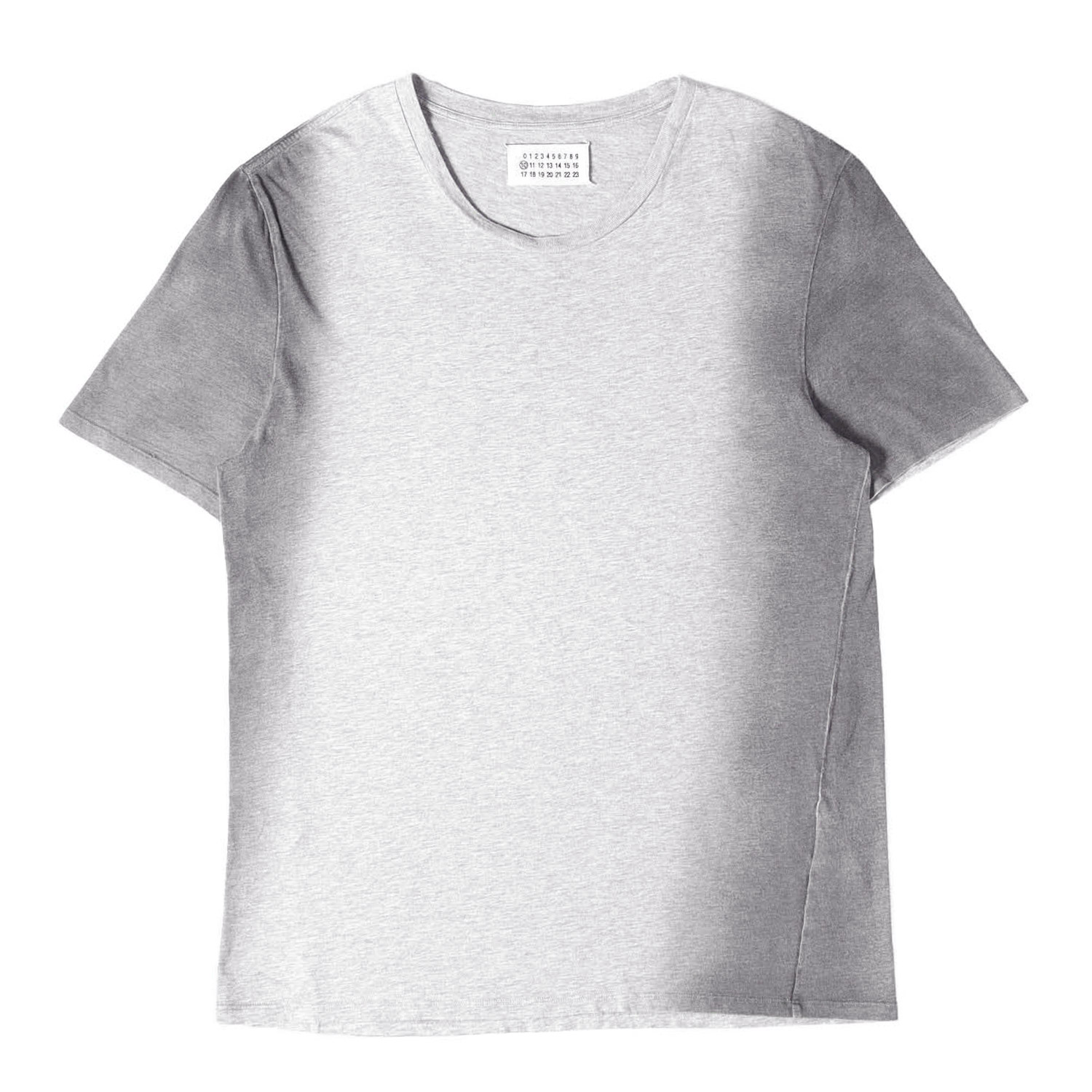 Maison Martin Margiela メゾンマルタンマルジェラ ティーシャツ ヘザーグレー 大きさ:48 | 影ぼうし体裁 グラデーション ティーシャツ / MM10 | トップス カットソー 半袖【メンズ】【中古】【K4840】