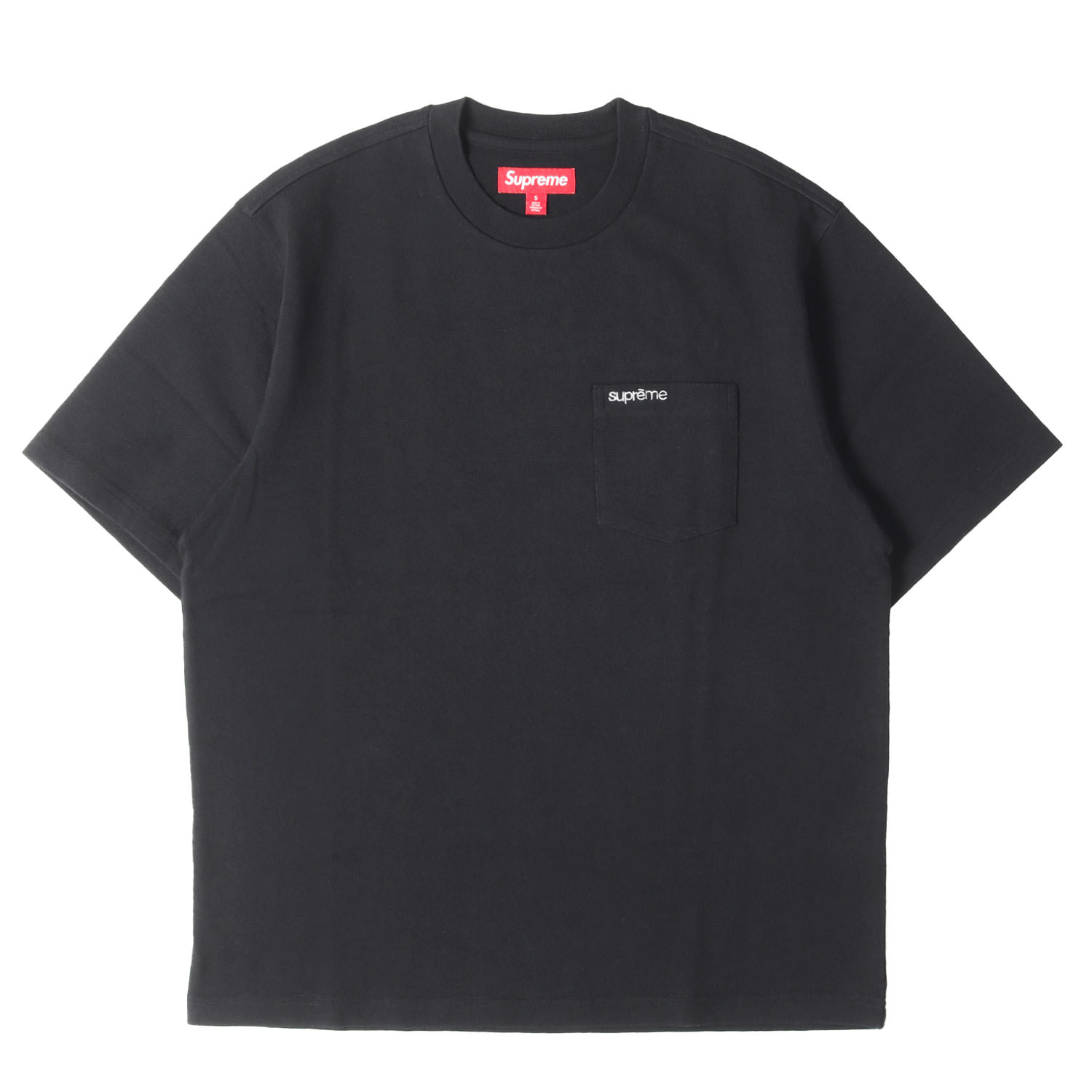 Supreme シュプリーム ティーシャツ 黒いこと 黒 大きさ:S | 25SS 古典派音楽ロゴタイプ 甚だしい 隠しティーシャツ(S/S Pocket Tee) | トップス カットソー 半袖【メンズ】【中古】【新品負けず劣らず】【K4842】