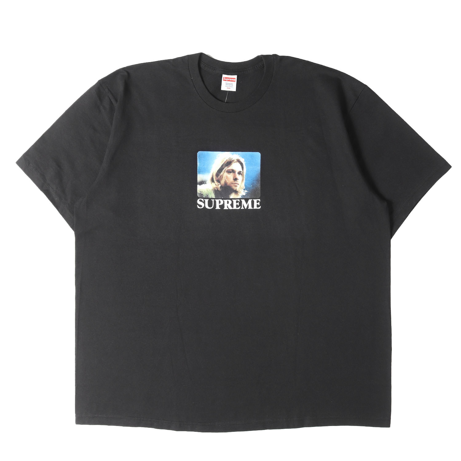 Supreme シュプリーム ティーシャツ 黒いこと 黒 大いさ:XXL | 23SS 手押し車・コバーン 写真絵 ティーシャツ (Kurt Cobain Tee) | トップス カットソー 半袖【メンズ】【K4842】