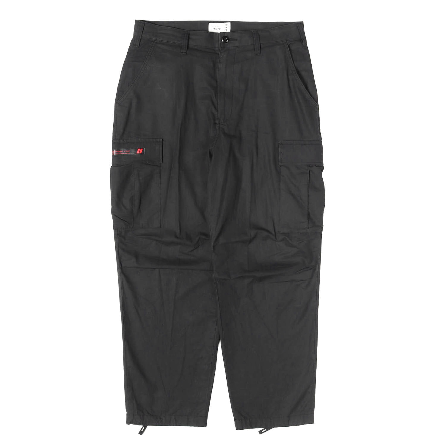 WTAPS ダブルタップス ズボン下 黒いこと 黒 大きさ:M | 24AW 上唇立ちふさがる ミリタリー カーゴパンツ (MILT9601 / TROUSERS / COTTON. RIPSTOP) | ボトムス ズボン【メンズ】【中古】【K4842】