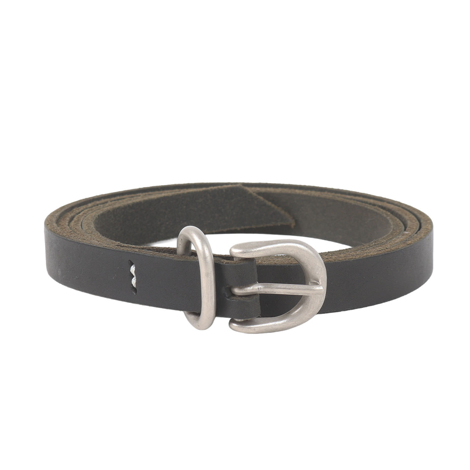 Hender Scheme エンダースキーマ 胴締め 黒いこと 黒 大きさ:ONE SIZE | なめし革 ナロー 尾っぽ胴締め(tail belt) | ブランド名 流行り物 個条 小物【メンズ】【中古】【K4843】