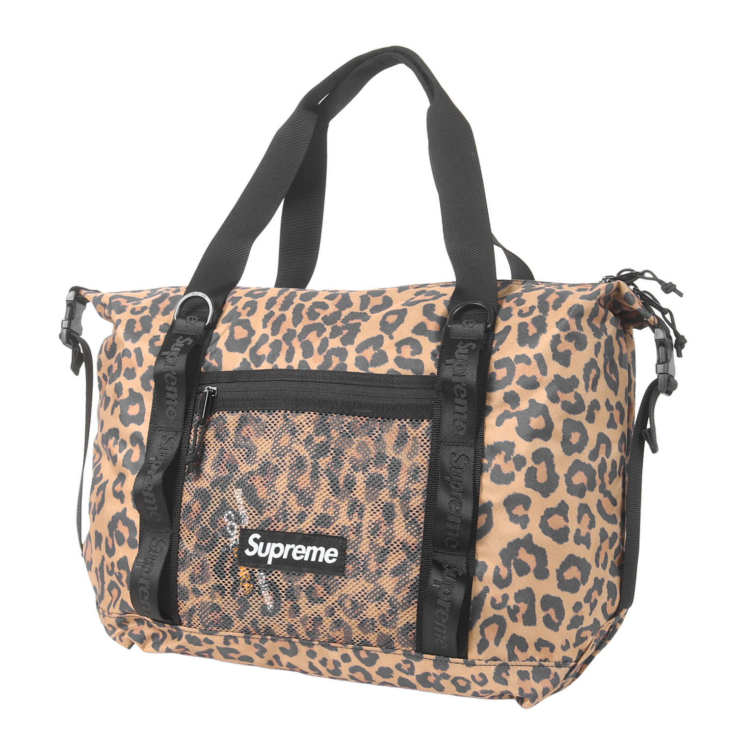 Supreme シュプリーム 御徒面子 レオパード | 20AW レオパード柄 ジップ トートバッグ (Zip Tote) | ブランド名 嚢 ボックス席ロゴタイプ【メンズ】【中古】【美品】【K4843】