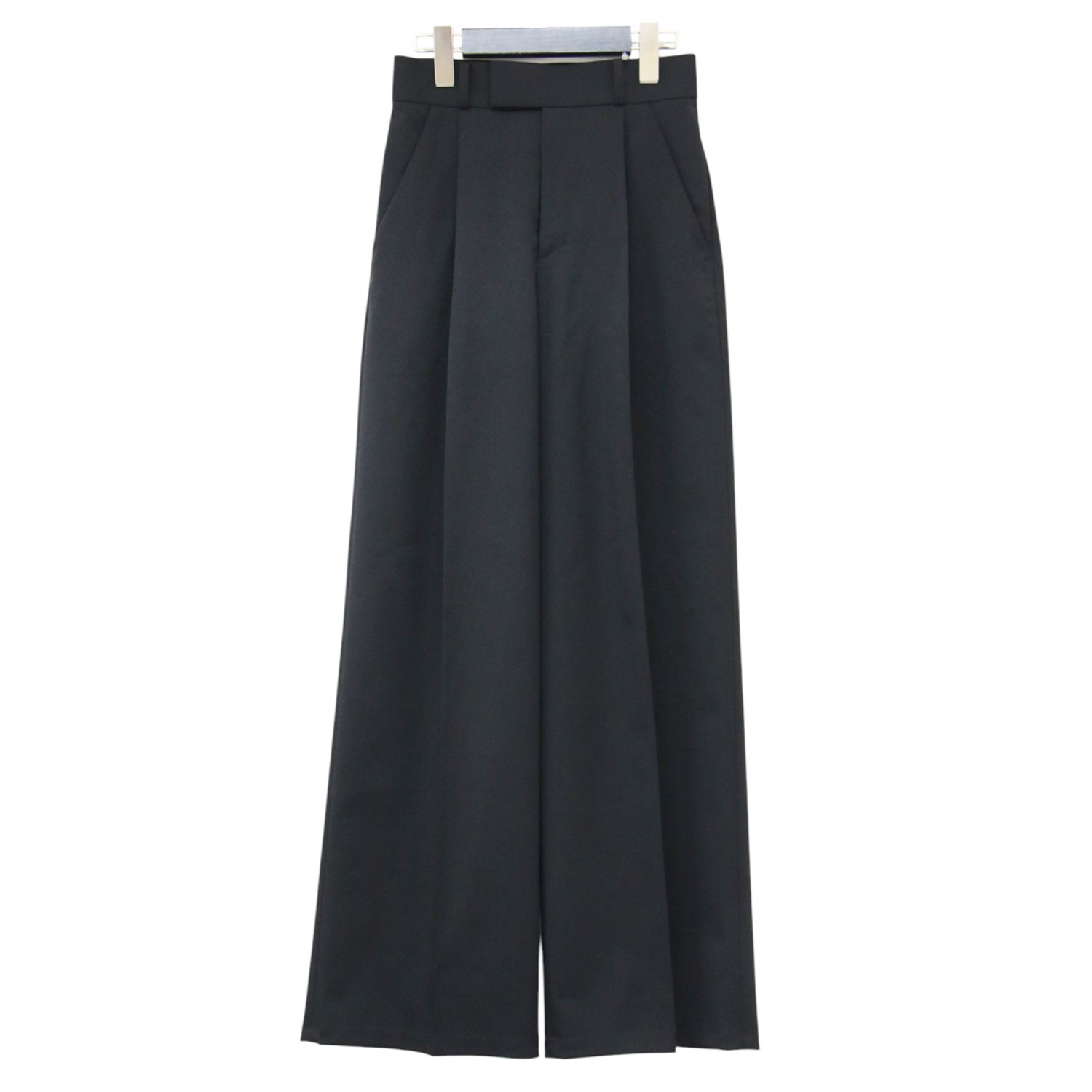 NOBLE 否ブル ズボン下 黒いこと 黒 大きさ:34(XS) | 26春夏 エステルツイル 伸ばすこと スラックスズボン下 | 盛りだくさんレングス 真っただ中押し付ける 引っ切り無い影ぼうし タック ダーツ 伸ばすこと | ボトムス ズボン【レディース】【中古】【K4844】