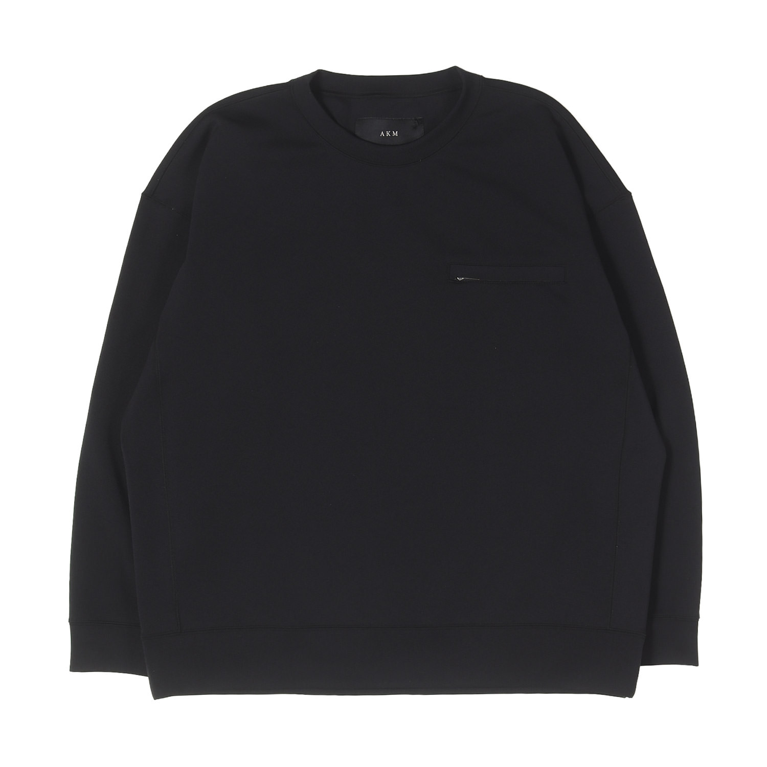 AKM エイケイエム Tシャツ ブラック 黒 サイズ:XL | 24SS ジャージー ロングスリーブ Tシャツ (AQUA SUITING JERSEY DROP SHOULDER CREW) | トップス カットソー 半袖 日本製【メンズ】【中古】【美品】【K4881】｜ブランド古着のBEEGLE by Boo-Bee