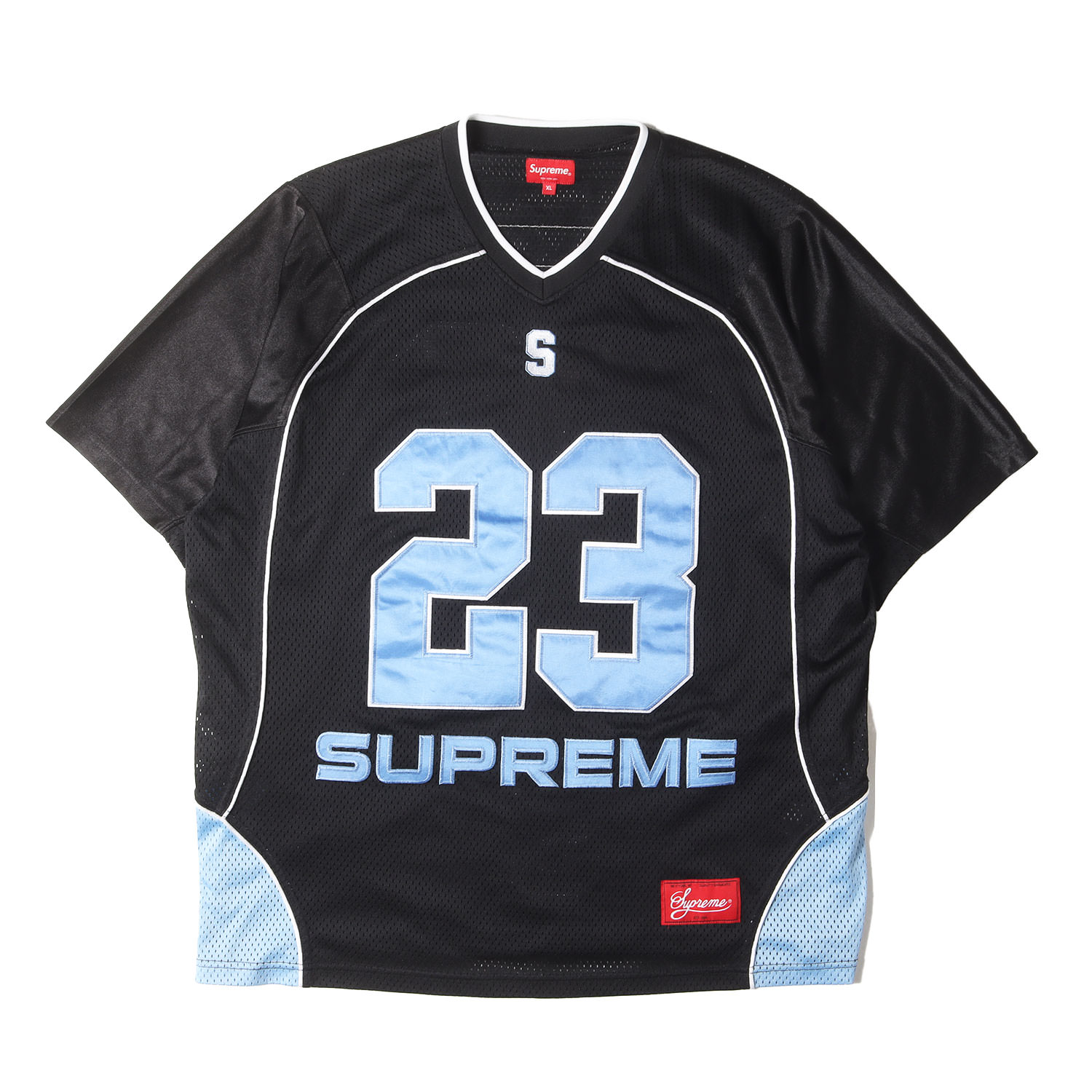 Supreme シュプリーム Tシャツ ブラック 黒 サイズ:XL | 23SS ナンバリングロゴ フットボールジャージ (Perfect Season Football Jersey) | トップス カットソー 半袖【メンズ】【中古】【美品】【K4849】｜ブランド古着のBEEGLE by Boo-Bee