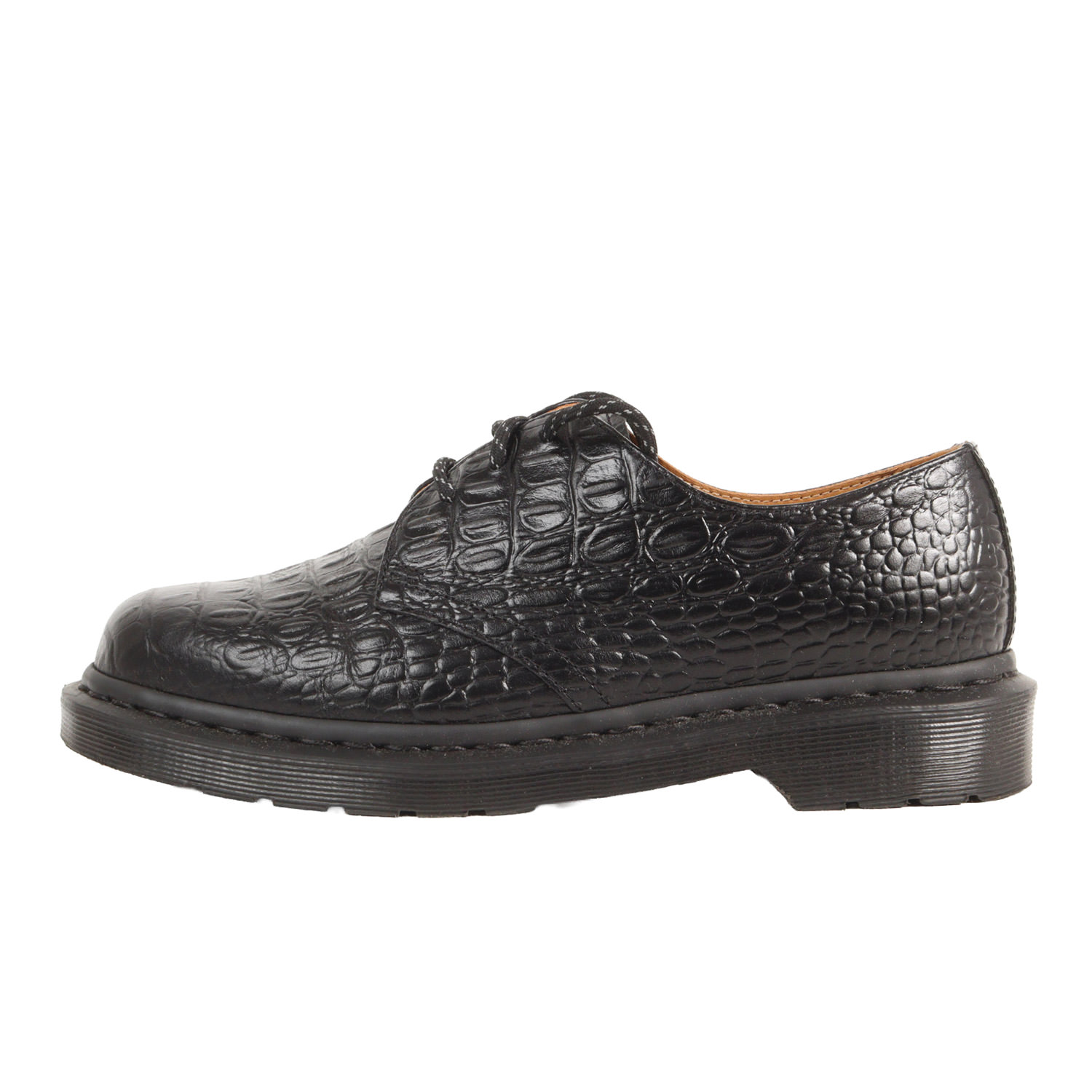 SOPHNET ソフネット サイズ:UK7(26.0cm) | 21SS Dr.Martens &times;END. クロコ型押しレザー 3ホール シューズ (1461 3EYE SHOES) | ブラック 黒 | ブランド コラボ 靴【メンズ】【中古】【美品】【K4874】｜ブランド古着のBEEGLE by Boo-Bee