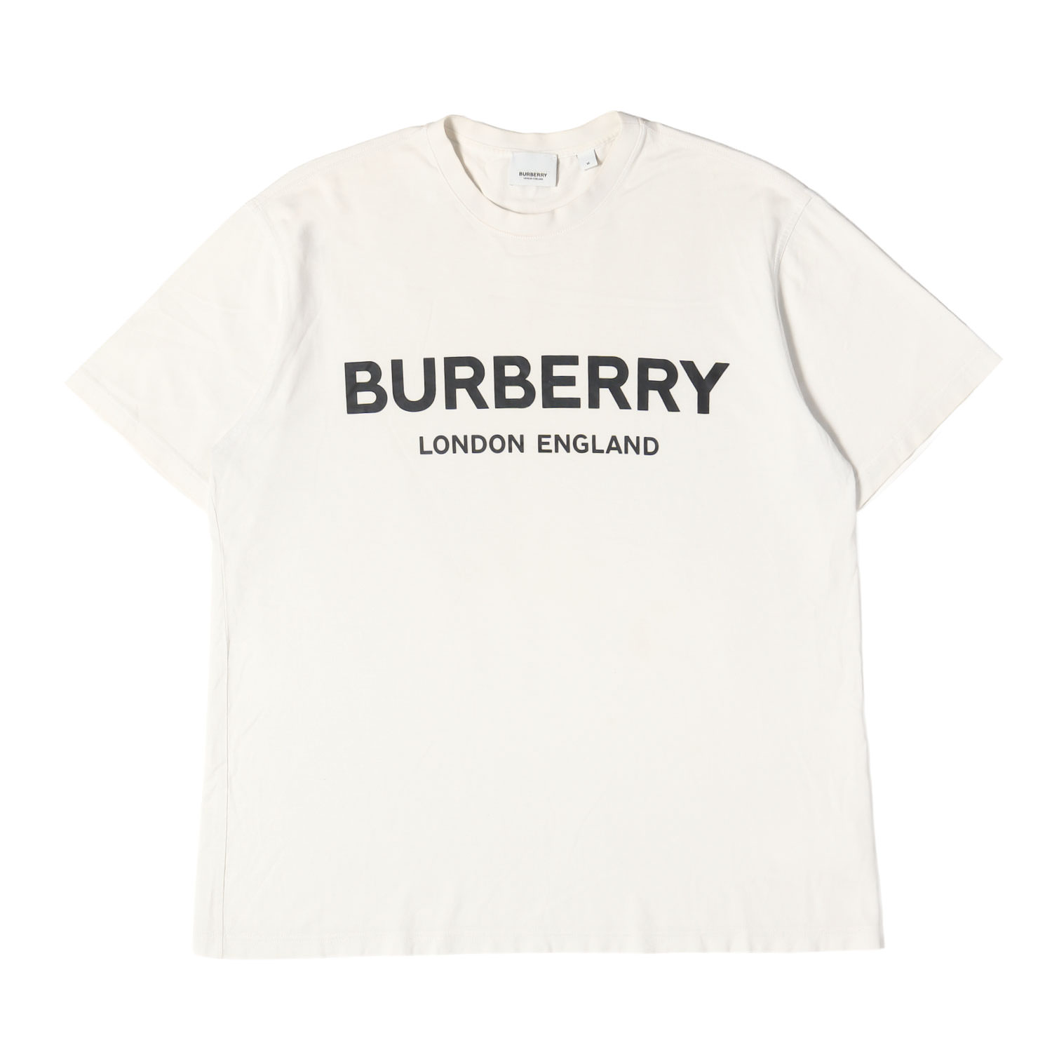 BURBERRY バーバリー Tシャツ ホワイト 白 サイズ:M リカルド・ティッシ期 ブランドロゴ クルーネック Tシャツ 8012560 トップス カットソー 半袖【メンズ】【中古】【K4882】|ブランド古着のBEEGLE by Boo-Bee