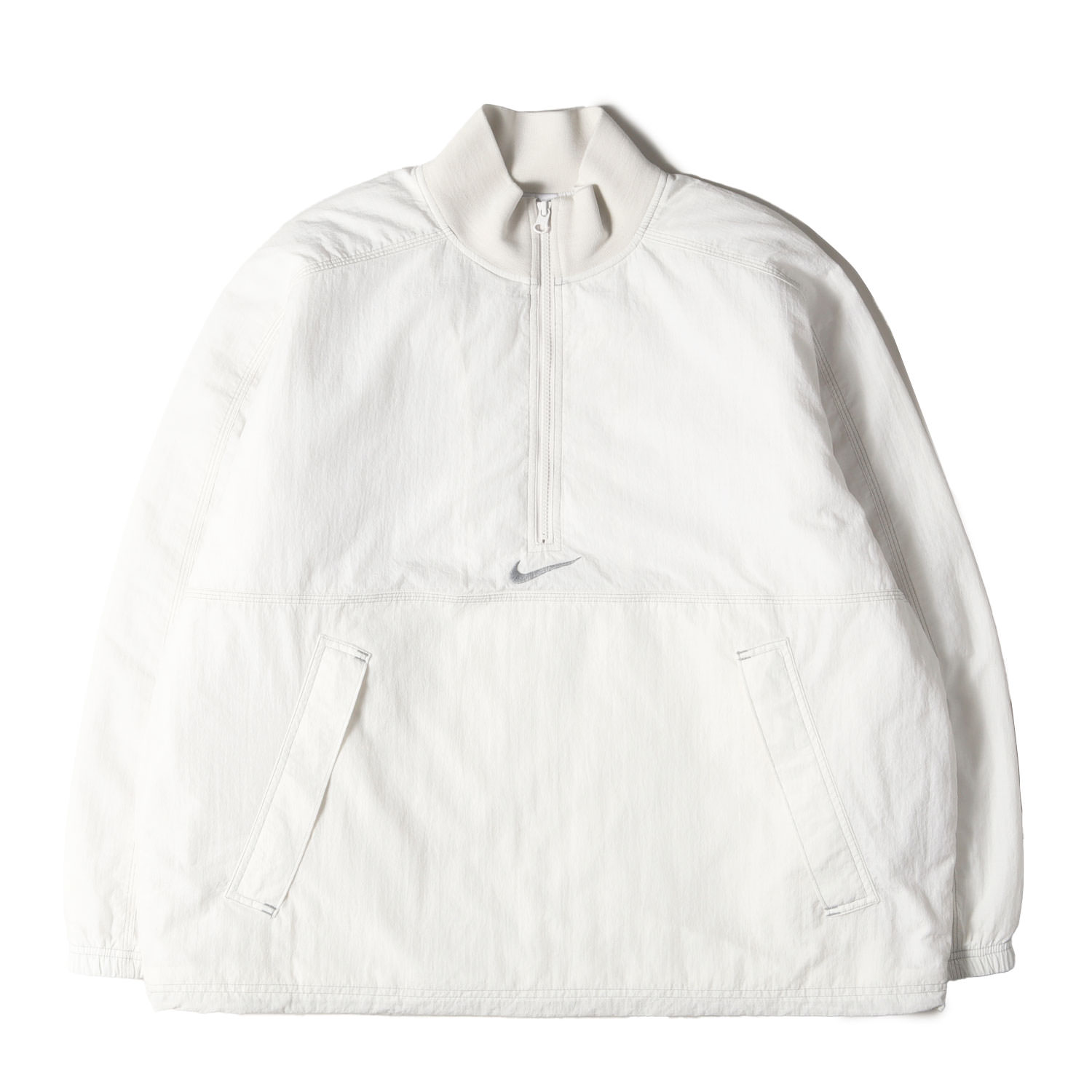 Supreme シュプリーム ジャケット ホワイト 白 サイズ:L 24SS NIKE ハーフジップ プルオーバー ジャケット Ripstop Pullover アウター ブルゾン 上着 コラボ 【メンズ】【中古】【K4887】|ブランド古着のBEEGLE by Boo-Bee