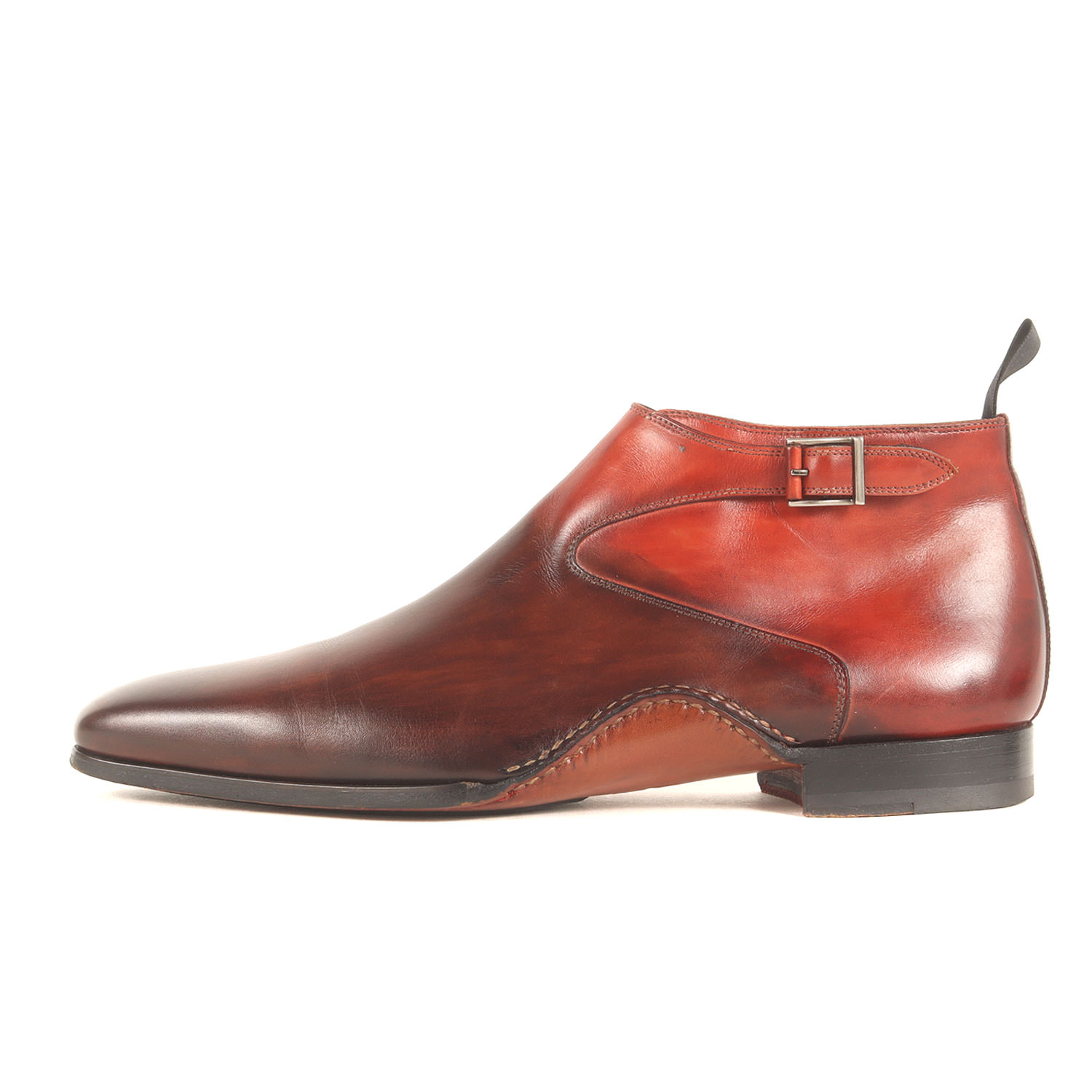 【美品】Magnanni マグナーニ サイズ:41(26.0cm相当) 22AW Queen Classico 別注 インサイドジップ ベルトテッド パティーヌ ブーツ 21463 ブラウン バーガンディレッド スペイン製 ブランド シューズ 靴【メンズ】【中古】【K4887】｜ブランド古着のBEEGLE by Boo-Bee 24,091円