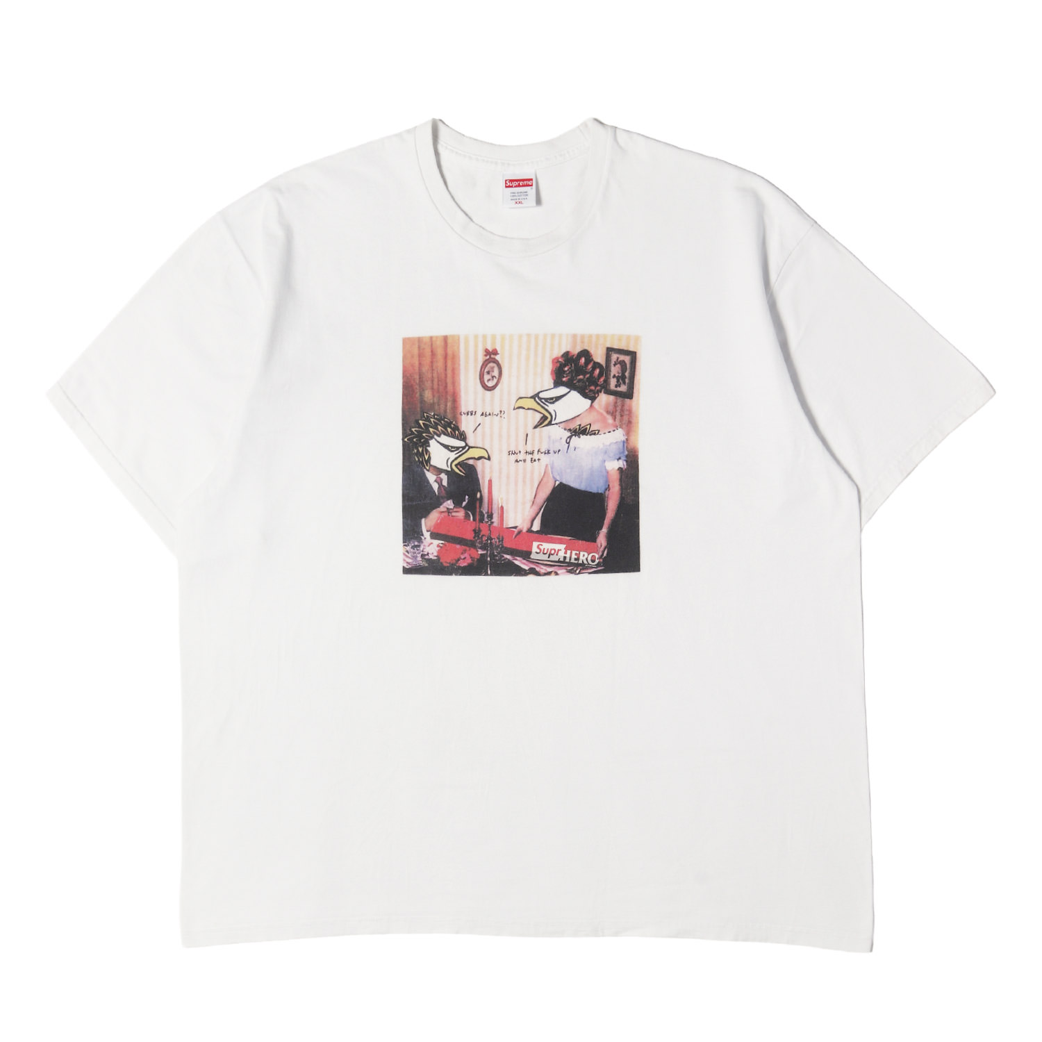 Supreme シュプリーム Tシャツ ホワイト 白 サイズ:XXL 22SS &times;ANTIHERO フォトコラージュ クルーネック Tシャツ Curbs Tee トップス カットソー 半袖 コラボ【メンズ】【中古】【K4882】｜ブランド古着のBEEGLE by Boo-Bee