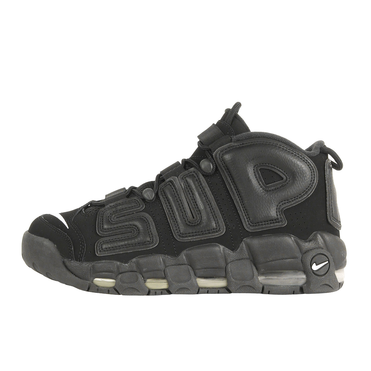 Supreme シュプリーム サイズ:US10(28.0cm) NIKE AIR MORE UPTEMPO 902290-001 ナイキ エア モア アップテンポ モアテン ブラック 黒 ハイカット スニーカー シューズ バッシュ 靴 コラボ【メンズ】【K4873】｜ブランド古着のBEEGLE by Boo-Bee