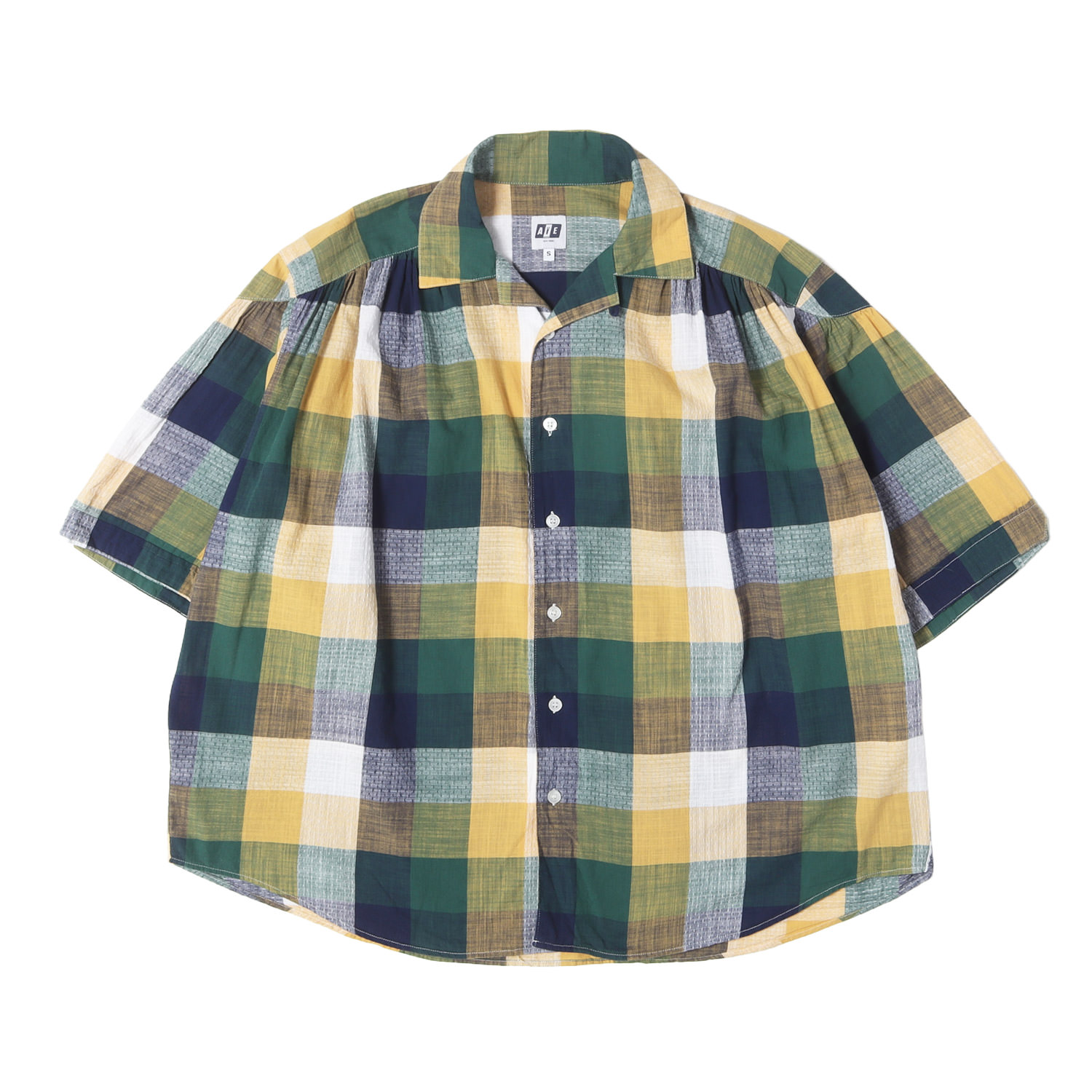 【美品】AiE エーアイイ シャツ マルチカラー サイズ:S チェック ペインター 半袖 シャツ Painter S/S/ Shirt MADE IN USA ネペンテス トップス カジュアルシャツ【メンズ】【中古】【K4883】｜ブランド古着のBEEGLE by Boo-Bee