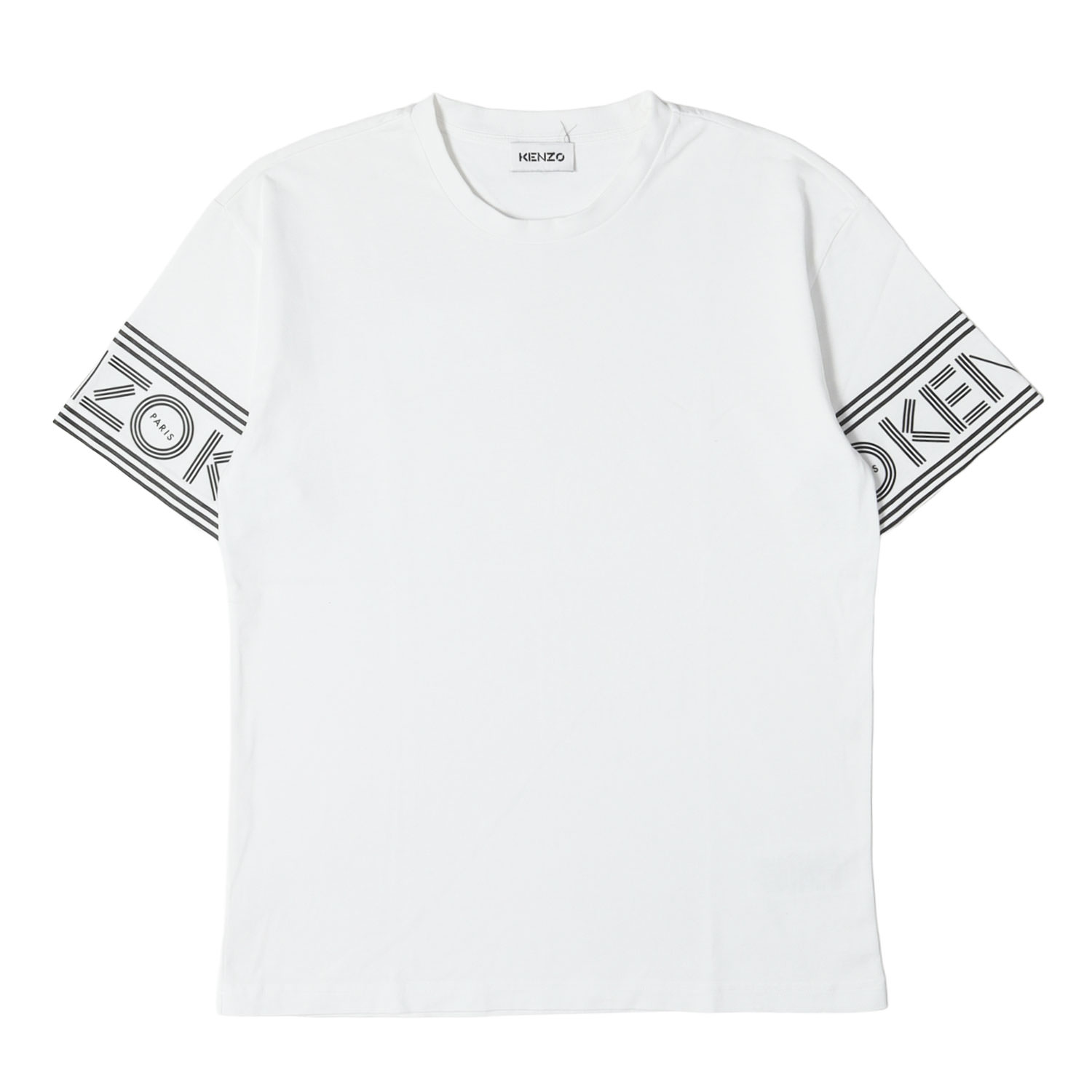 KENZO ケンゾー Tシャツ ホワイト 白 サイズ:詳細参照(L位) 袖ロゴ クルーネック Tシャツ トップス カットソー 半袖【メンズ】【中古】【K4879】|ブランド古着のBEEGLE by Boo-Bee