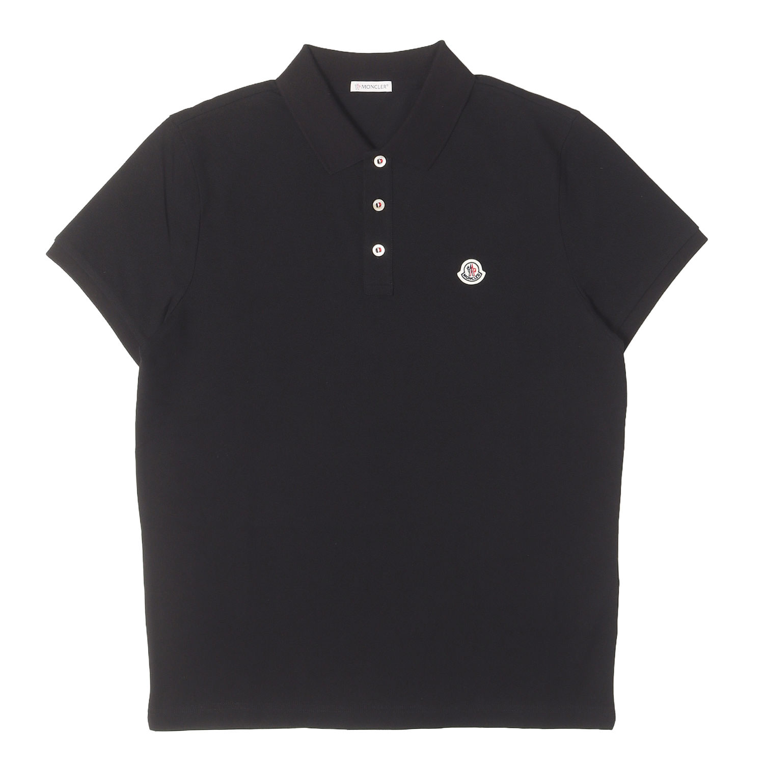 MONCLER モンクレール ポロシャツ ブラック 黒 サイズ:L 25SS ワンポイントアイコン ピケポロシャツ MAGLIA POLO MANICA CORTA K10918A00030 84556 トップス 半袖【メンズ】【K4885】｜ブランド古着のBEEGLE by Boo-Bee 27,040円