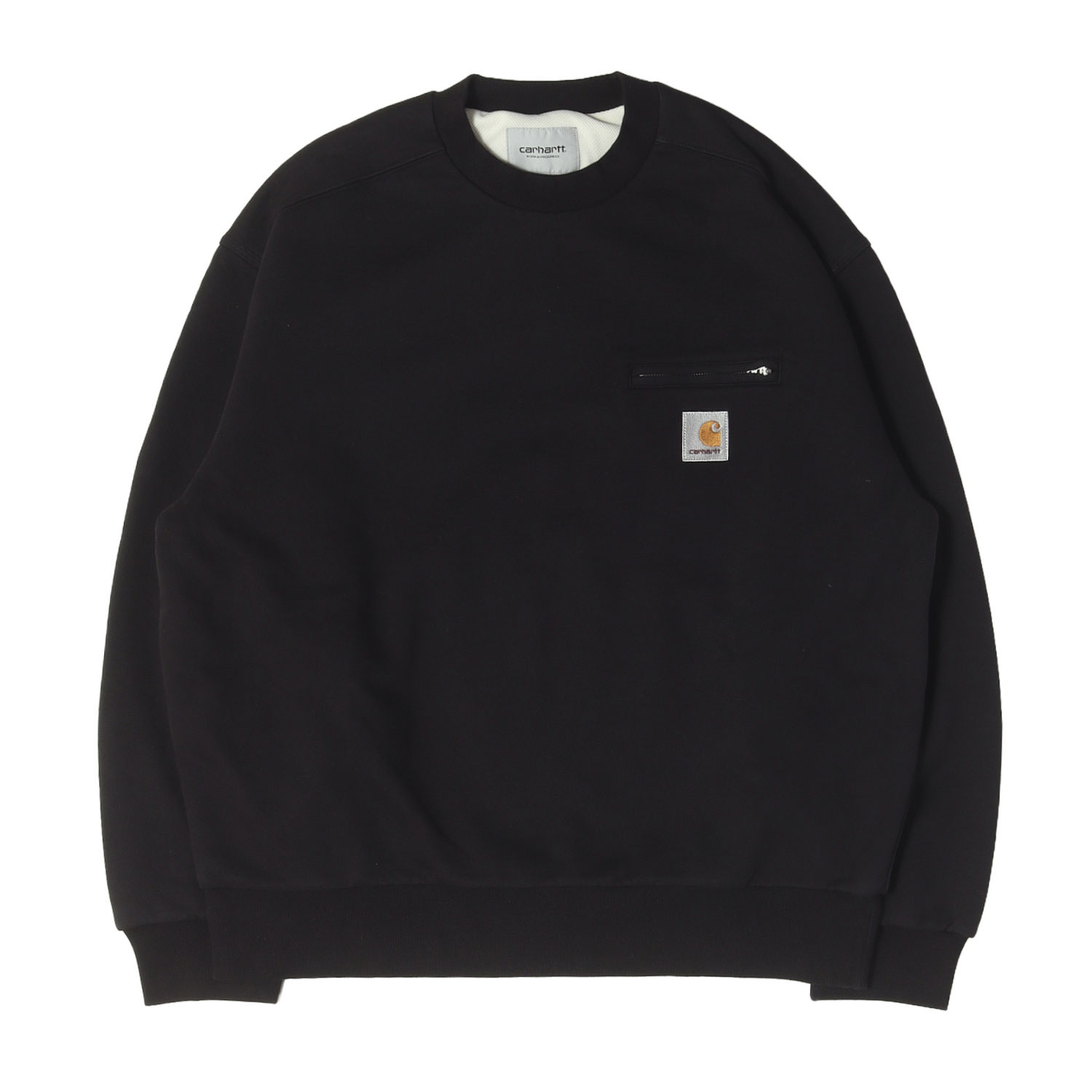 【人気モデル】Carhartt WIP カーハート ワークインプログレス スウェット ブラック(Black Stone Washed) 黒 サイズ:L 25AW 裏地サーマル付き デトロイト クルーネック スウェットシャツ DETROIT SWEAT トップス トレーナー【メンズ】【K4880】｜ブランド古着のBEEGLE by Boo-Bee