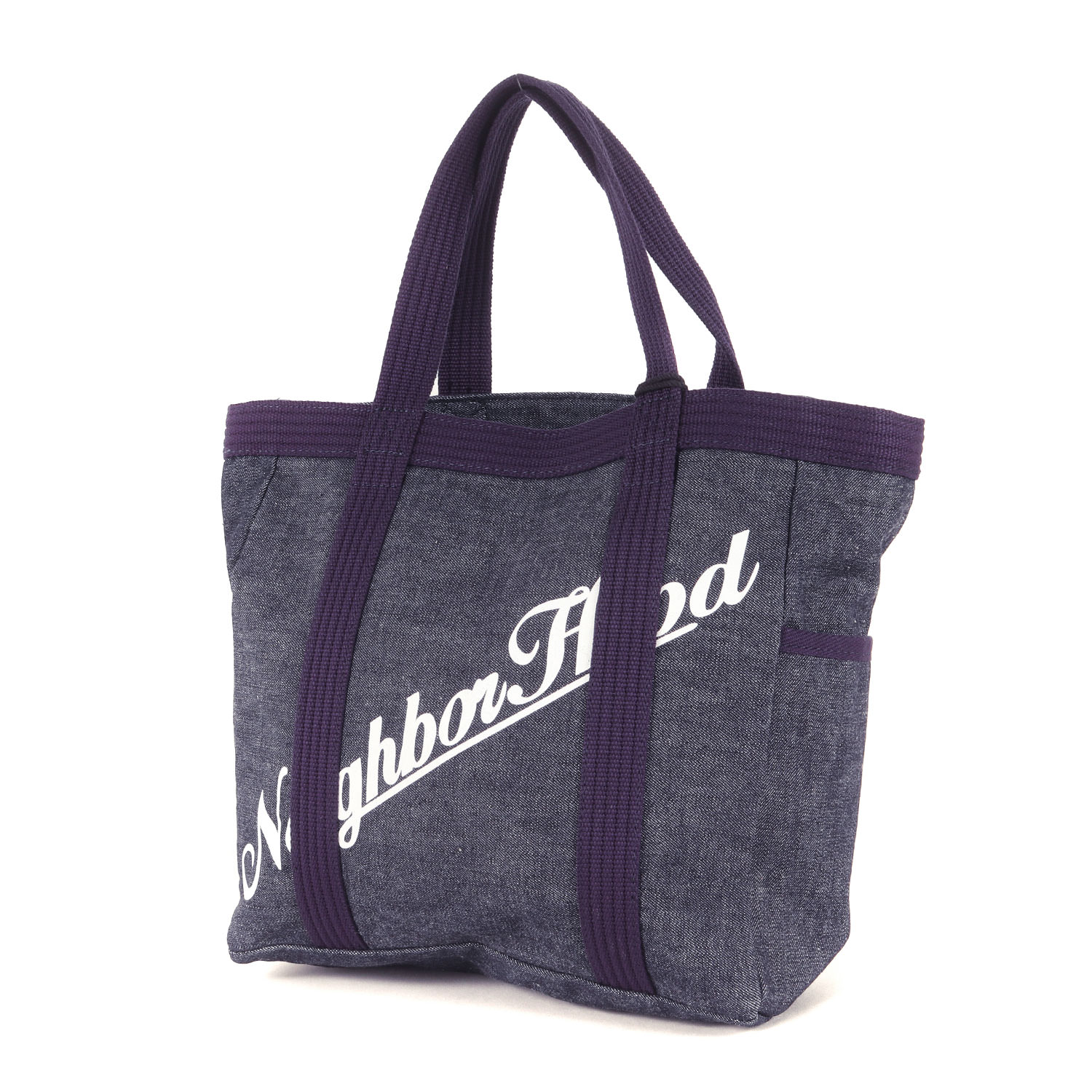 NEIGHBORHOOD ネイバーフッド バッグ インディゴ 25AW ブランドロゴ デニム トートバッグ DENIM TOTE BAG-S 252TQNH-CG02 ブランド カバン【メンズ】【K4884】|ブランド古着のBEEGLE by Boo-Bee