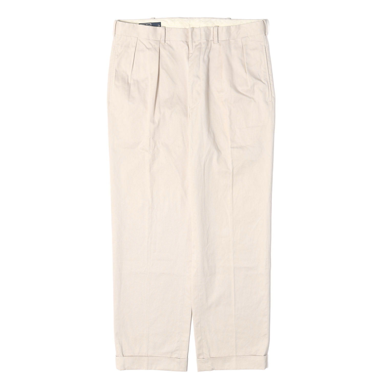 POLO Ralph Lauren ポロ ラルフローレン パンツ ライトベージュ サイズ:35 ツータック チノ トラウザー スラックス パンツ ボトムス ズボン【メンズ】【中古】【K4885】｜ブランド古着のBEEGLE by Boo-Bee 10,741円