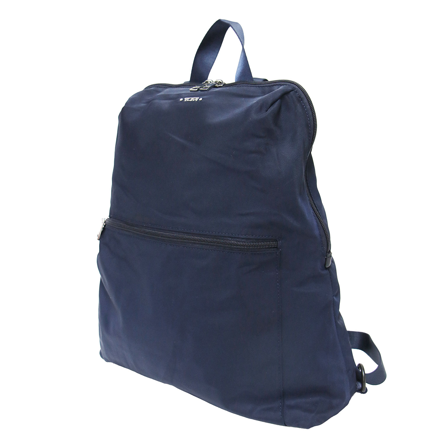 TUMI トゥミ バッグ ネイビー 紺 サテン ジャストイン ケースバックパック VOYAGEUR JUST IN CASE BACKPACK リュック ラウンドファスナー ブランド カバン【レディース】【中古】【K4886】|ブランド古着のBEEGLE by Boo-Bee