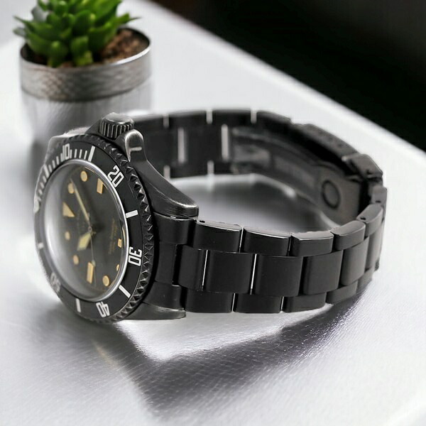 ヴァーグウォッチ ブラック サブ 40mm メンズ 腕時計 BS-L-001-SB VAGUE WATCH Co. 時計 ギフト プレゼント 実用的