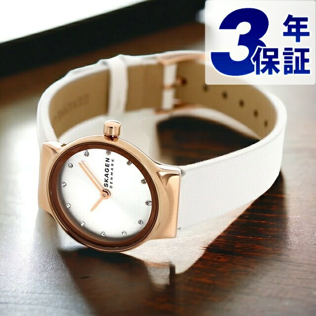スカーゲン レディース 腕時計 フレア リール 26mm LWGレザー クオーツ SKW3029 SKAGEN ホワイトシルバー×ホワイト 8,455円