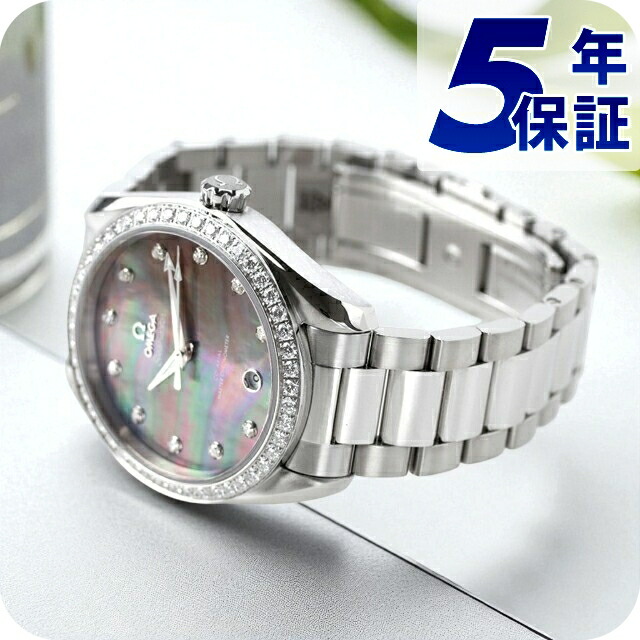 オメガ シーマスター アクアテラ 150M 38mm 自動巻き 腕時計 ブランド レディース ダイヤモンド OMEGA 220.15.38.20.57.001 アナログ グレーシェル スイス製