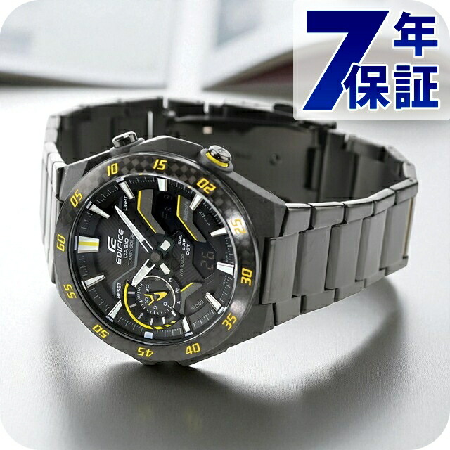 エディフィス EDIFICE ソーラー ECB-2200RC-1A9 気流流れ Bluetooth 外国で模範例 メンズ ウオッチ ブランド名 カシオ casio アナデジ 黒いこと 黒 今めかしい 雨合羽 文字記号盤 馬鹿でかい 差し上げ物 成人男性 実用的