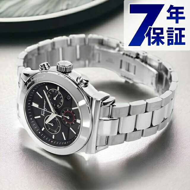 フェラガモ 1898 42mm クロノグラフ スイス製 メンズ FFM080016 Ferragamo 腕時計 ブランド ブラック 時計 ギフト プレゼント 実用的 47,628円