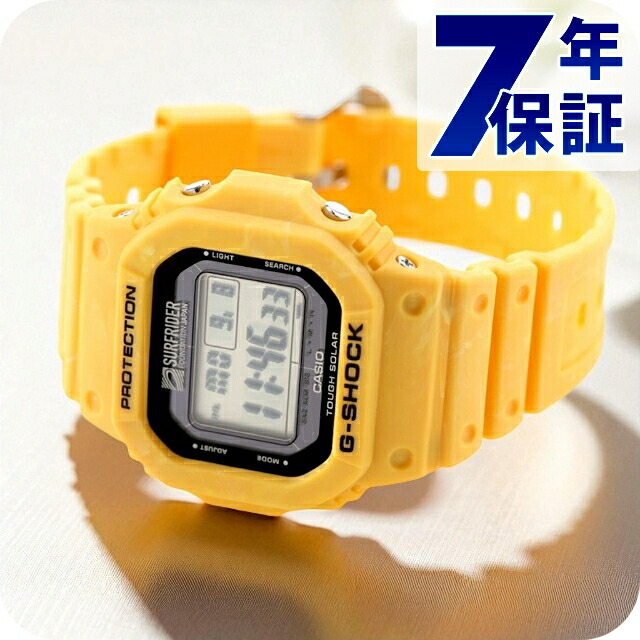 G-SHOCK G-5600A イエロー タフソーラー 美品 Casio G-Shock Digital 5600 Series Surfrider Foundation Japan