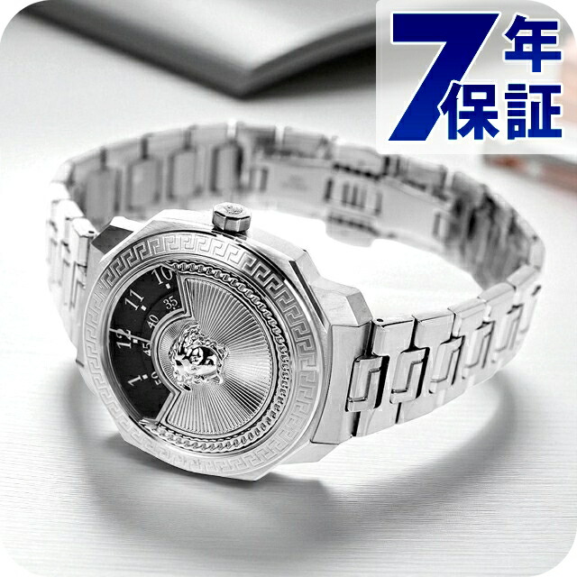 ヴェルサーチ ダイロス アイコン 石英 ウォッチ ブランド名 メンズ レディース VERSACE VQU030015 アナログ 黒いこと 黒 スイス連邦製 差し上げ物 実用的