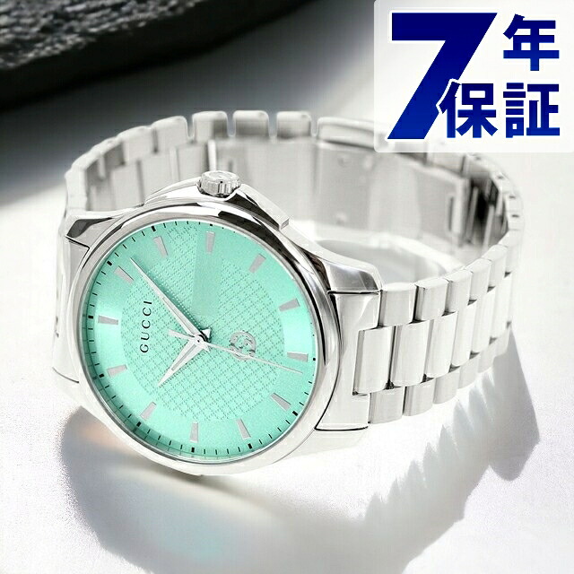グッチ Gタイムレス クオーツ 腕時計 ブランド メンズ GUCCI YA126372 アナログ ミントブルー スイス製 記念品 プレゼント ギフト｜Infinitown