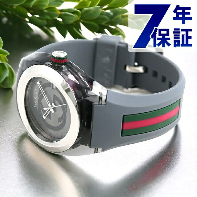 グッチ 時計 スイス製 メンズ 腕時計 ブランド YA137109A GUCCI シンク 46mm グレーシルバー×グレー 記念品 プレゼント ギフト