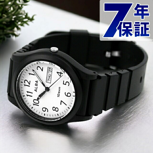 セイコー アルバ スポーツ クオーツ 腕時計 ブランド メンズ SEIKO ALBA AQPJ410 アナログ ホワイト ブラック 黒 記念品 ギフト プレゼント 実用的
