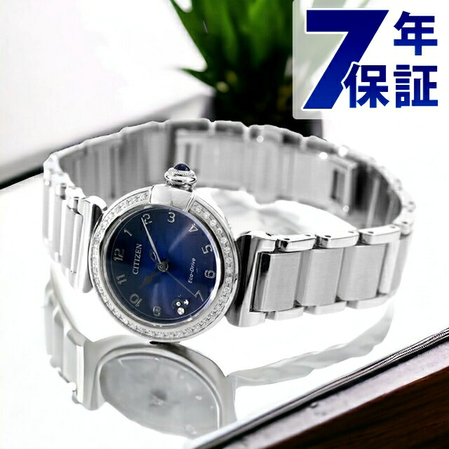 シチズン エル ROUND collection 光発電エコドライブ 腕時計 レディース ダイヤモンド ソーラー CITIZEN L EM1120-87L アナログ ネイビー ブランド おしゃれ 防水 軽い 華奢 かわいい プレゼント 女性 実用的