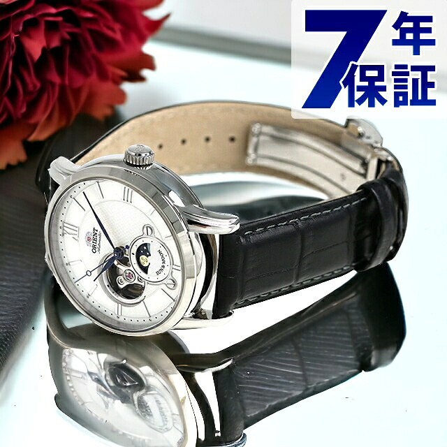 オリエント 腕時計 メンズ ORIENT サン＆ムーン 42mm 機械式 RN-AS0003S 革ベルト ブランド おしゃれ 防水 プレゼント 男性 実用的