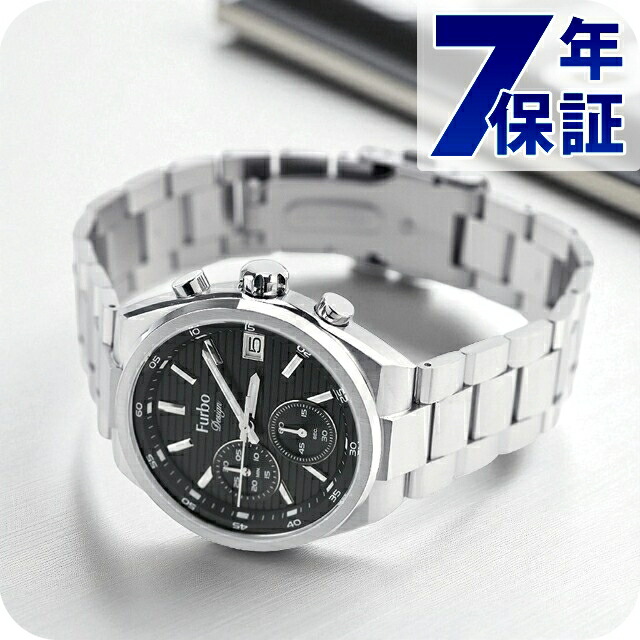 フルボ デザイン Lavora Chronograph クォーツ 電池式 腕時計 ブランド メンズ クロノグラフ Furbo Design NF06W-SSBK 多針アナログ ブラック 黒 おしゃれ 防水 プレゼント 男性 実用的